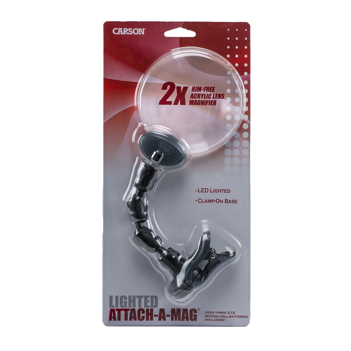 Lupă Carson Attach-A-Mag Clip 2x