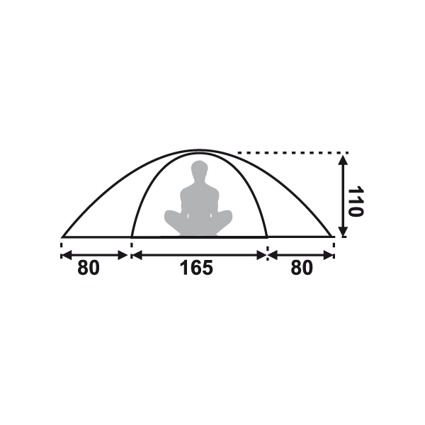 Cort pentru 3 persoane Fjord Nansen Veig PRO III