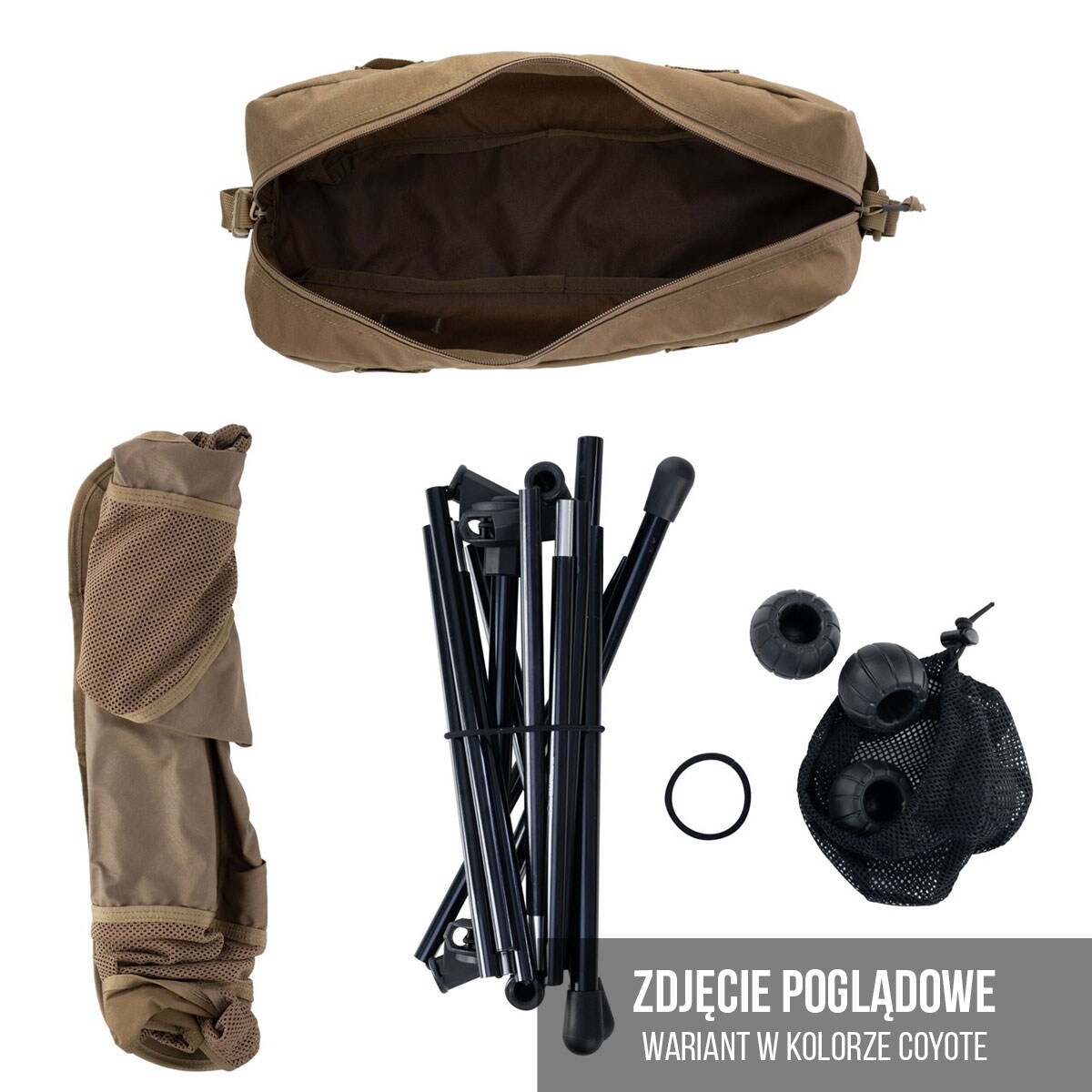 Scaun turistic pliabil Helikon Traveler Enlarged - Desert Night Camo