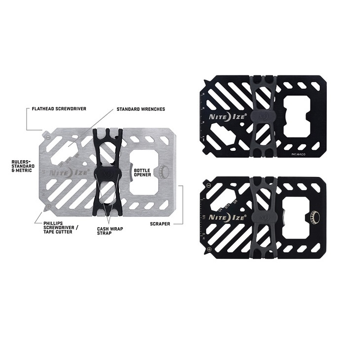 Multitool Nite Ize Financial Tool Wallet - Neagră