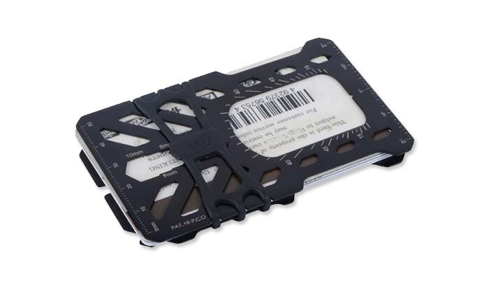 Multitool Nite Ize FinancialTool RFID Blocking Wallet - Neagră