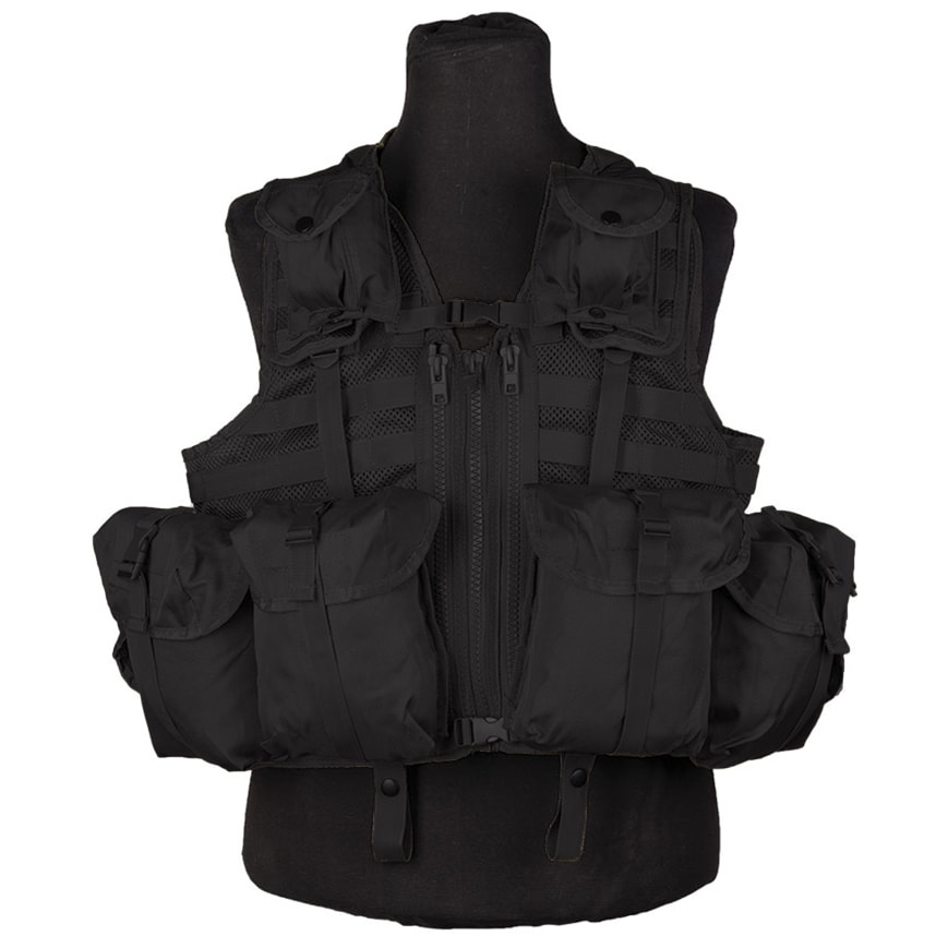 Vestă tactică Mil-Tec 8 Pockets Tactical Vest Modular System - Black
