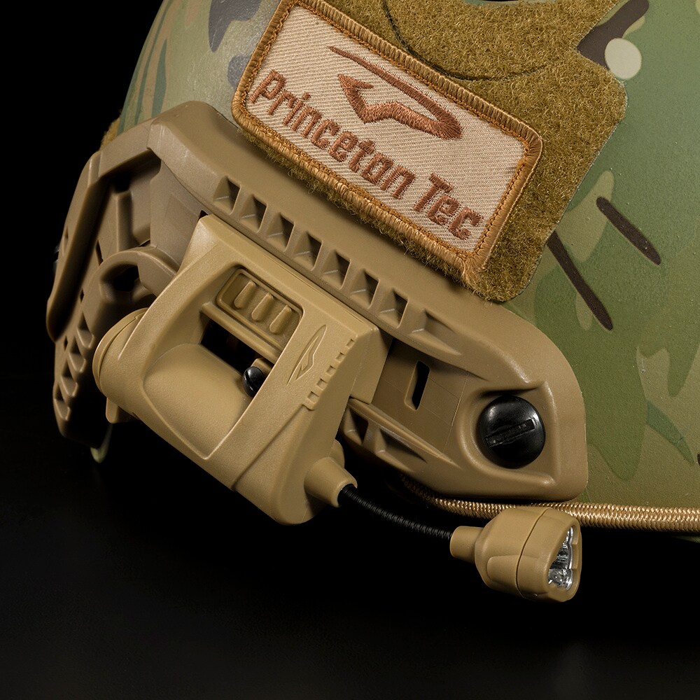 Lanternă pentru cască militară Princeton Tec Charge Pro Tan - 55 lumeni