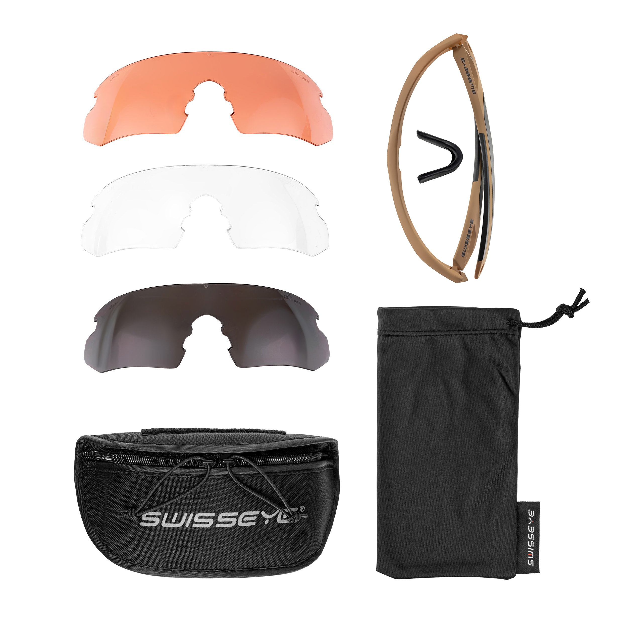 Ochelari tactici Swiss Eye Nighthawk - Coyote