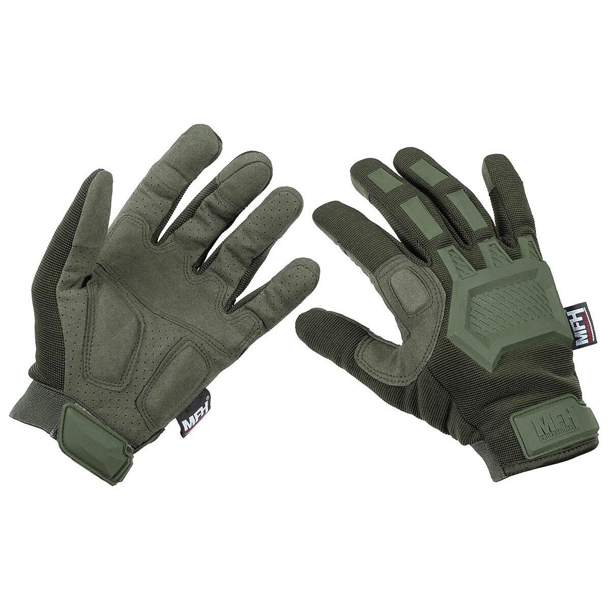 Mănuși tactice MFH Tactical Gloves Action - OD Green