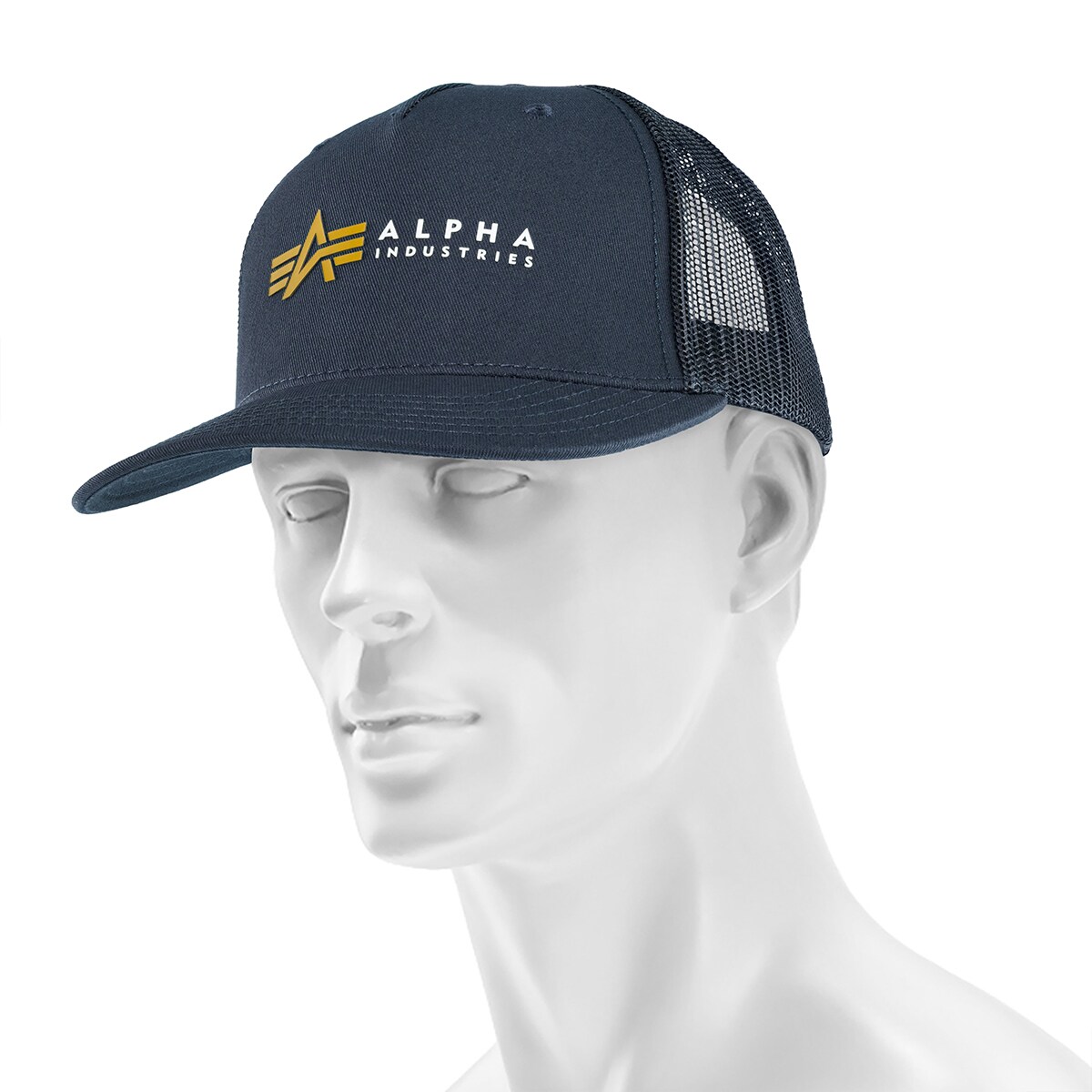 Șapcă Alpha Industries Label Trucker Cap - Rep Blue