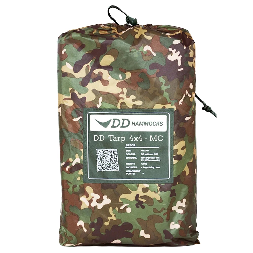 Prelată pentru camping DD Hammocks Tarp 4 x 4 - MultiCam