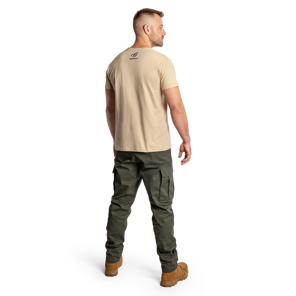 Tricou TigerWood Trandafirul vânturilor - Bej