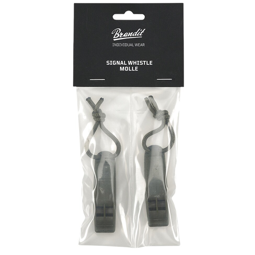 Fluier Brandit Signal Whistle Molle 2 buc. - Olive