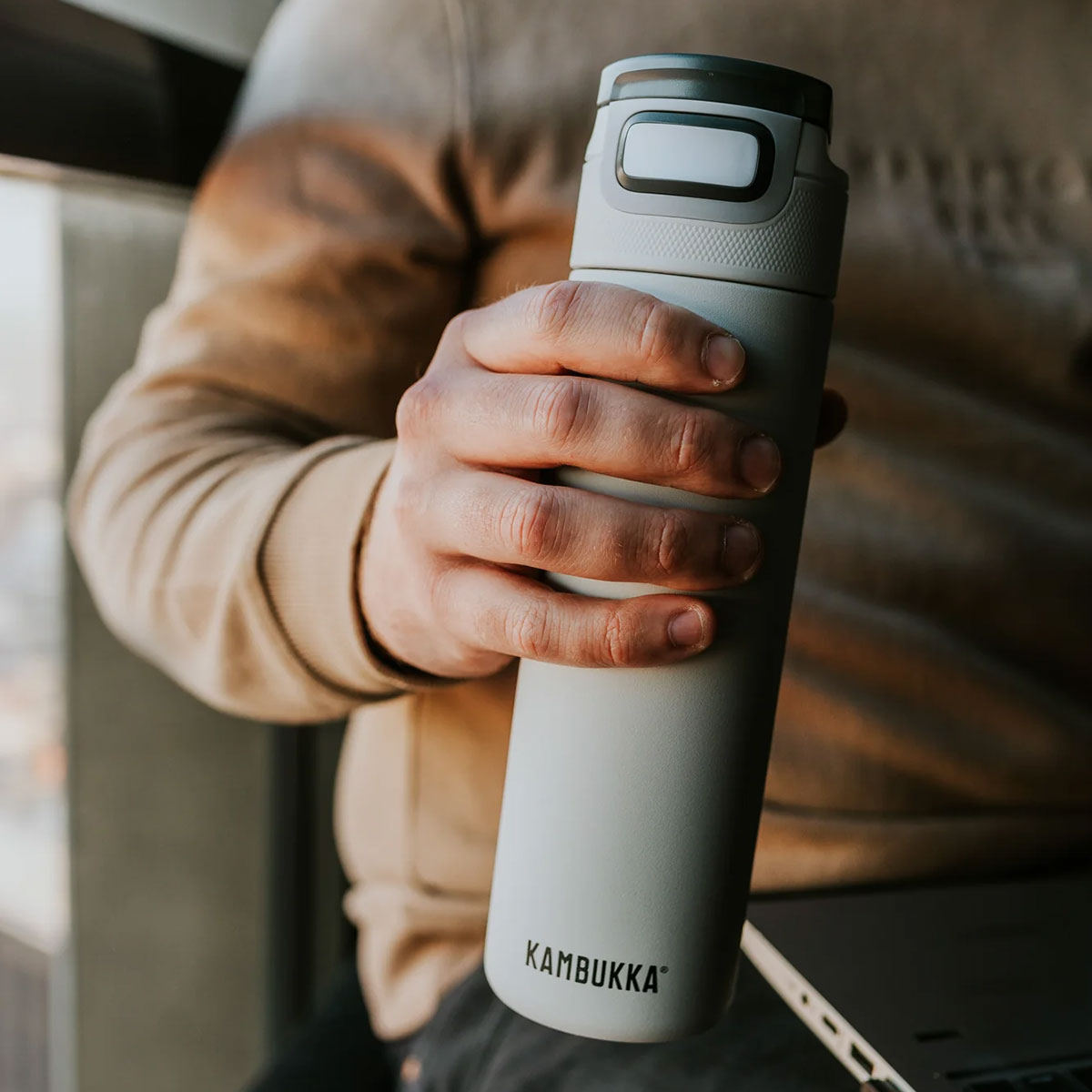 Cană termică Kambukka Etna 500 ml - Uncertain Grey