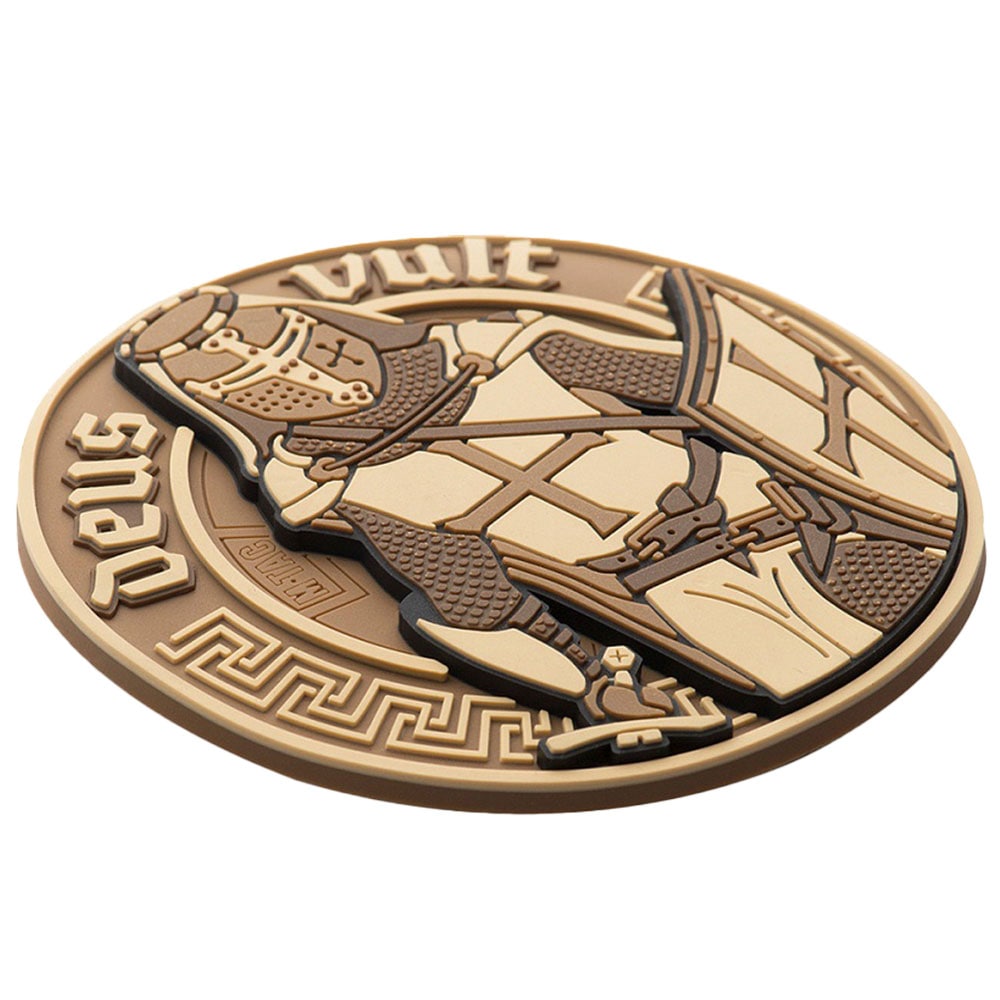 Patch - emblemă 3D M-Tac Deus Vult PVC - Coyote