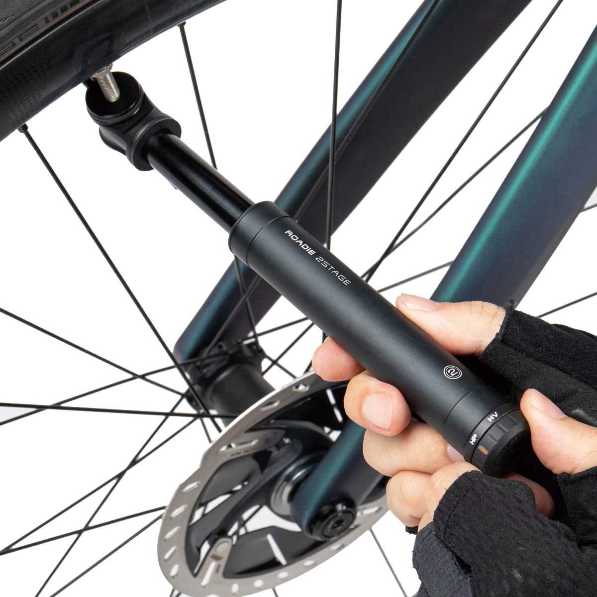 Pompă de bicicletă Topeak Roadie 2 stage - Black
