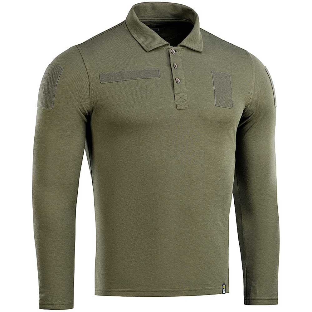 Tricou polo M-Tac 65/35 Long Sleeve - Army Olive