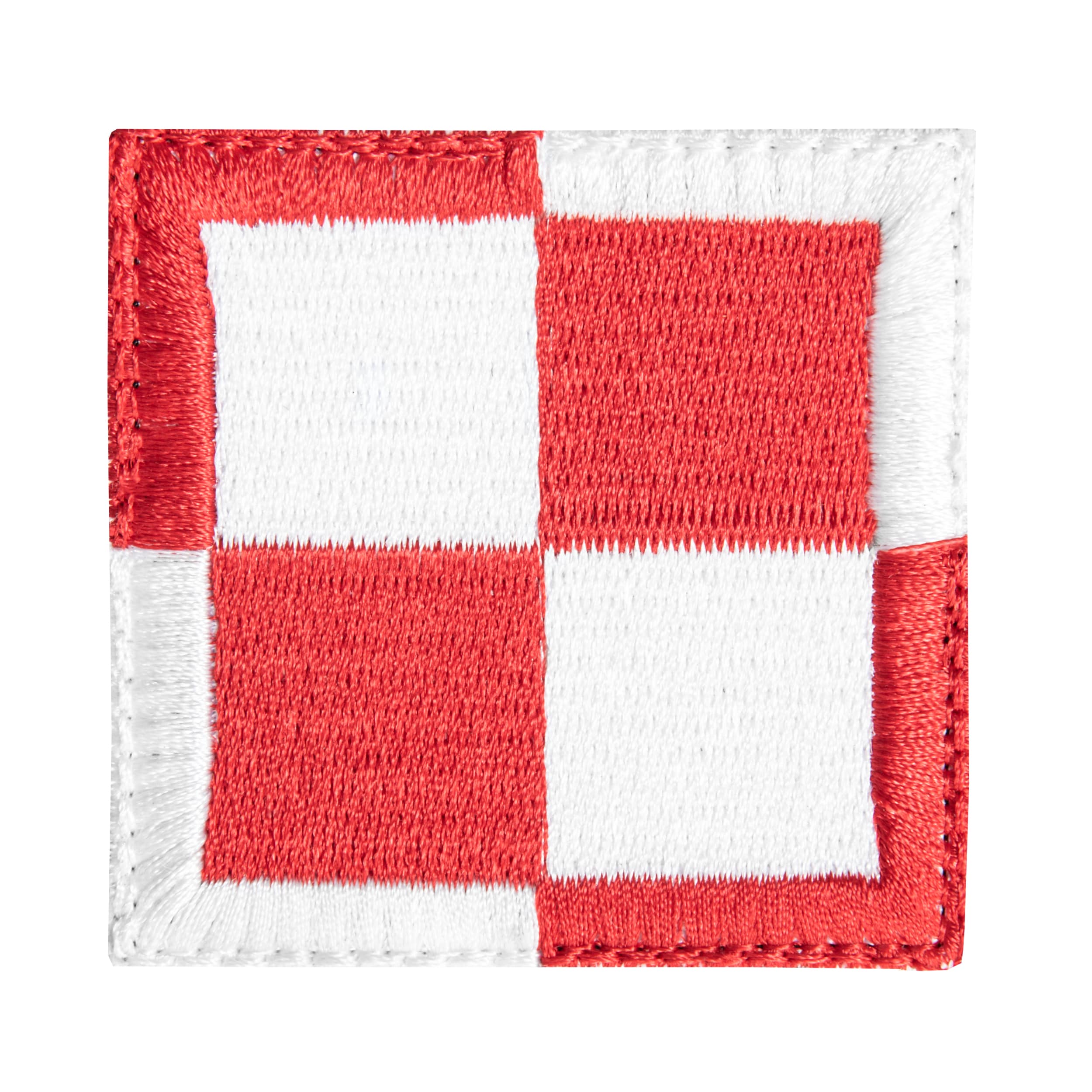 Patch - emblemă PiK Szachownica - Alb-roșu