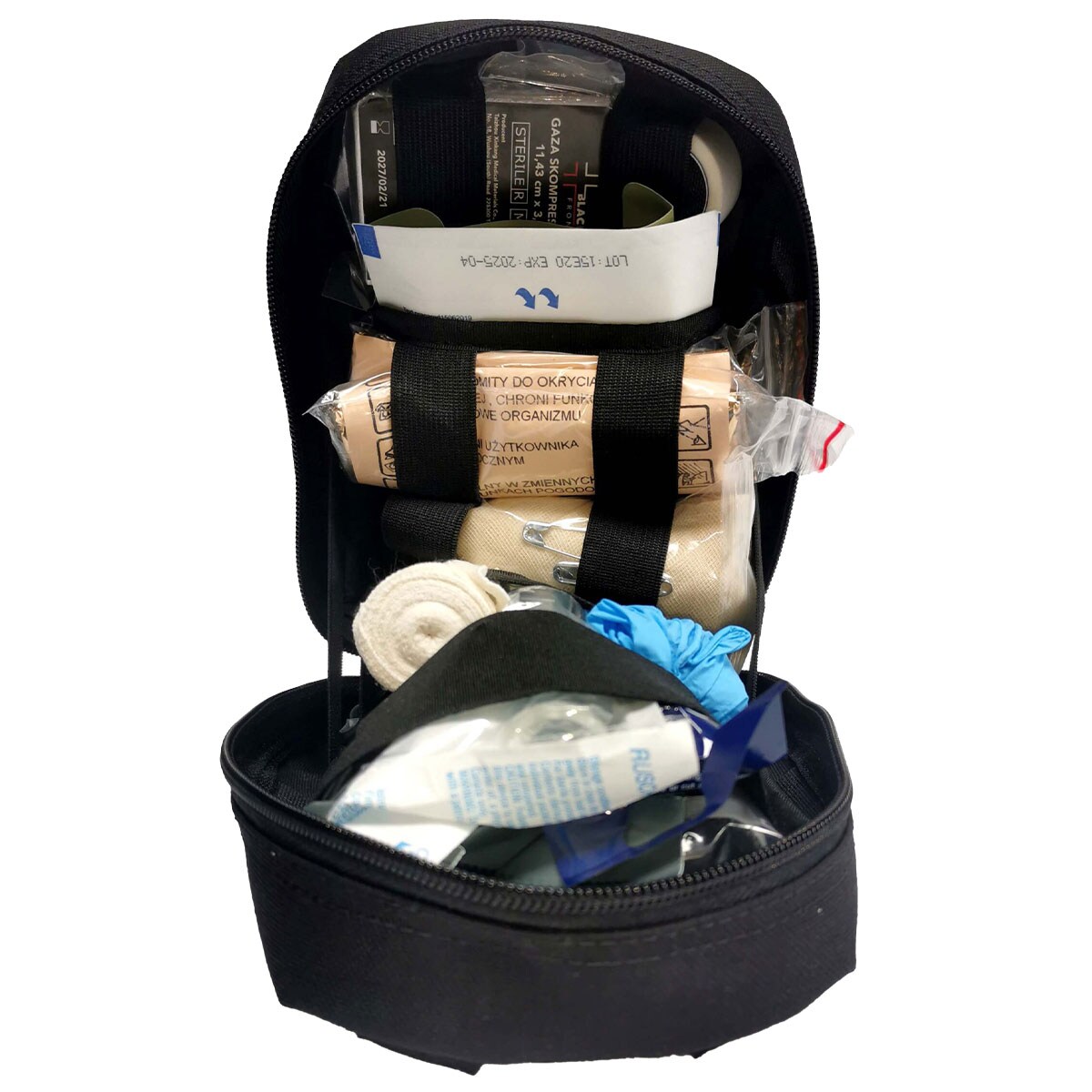 Trusă de prim ajutor tactică Medaid tip 620 cu accesorii - Black