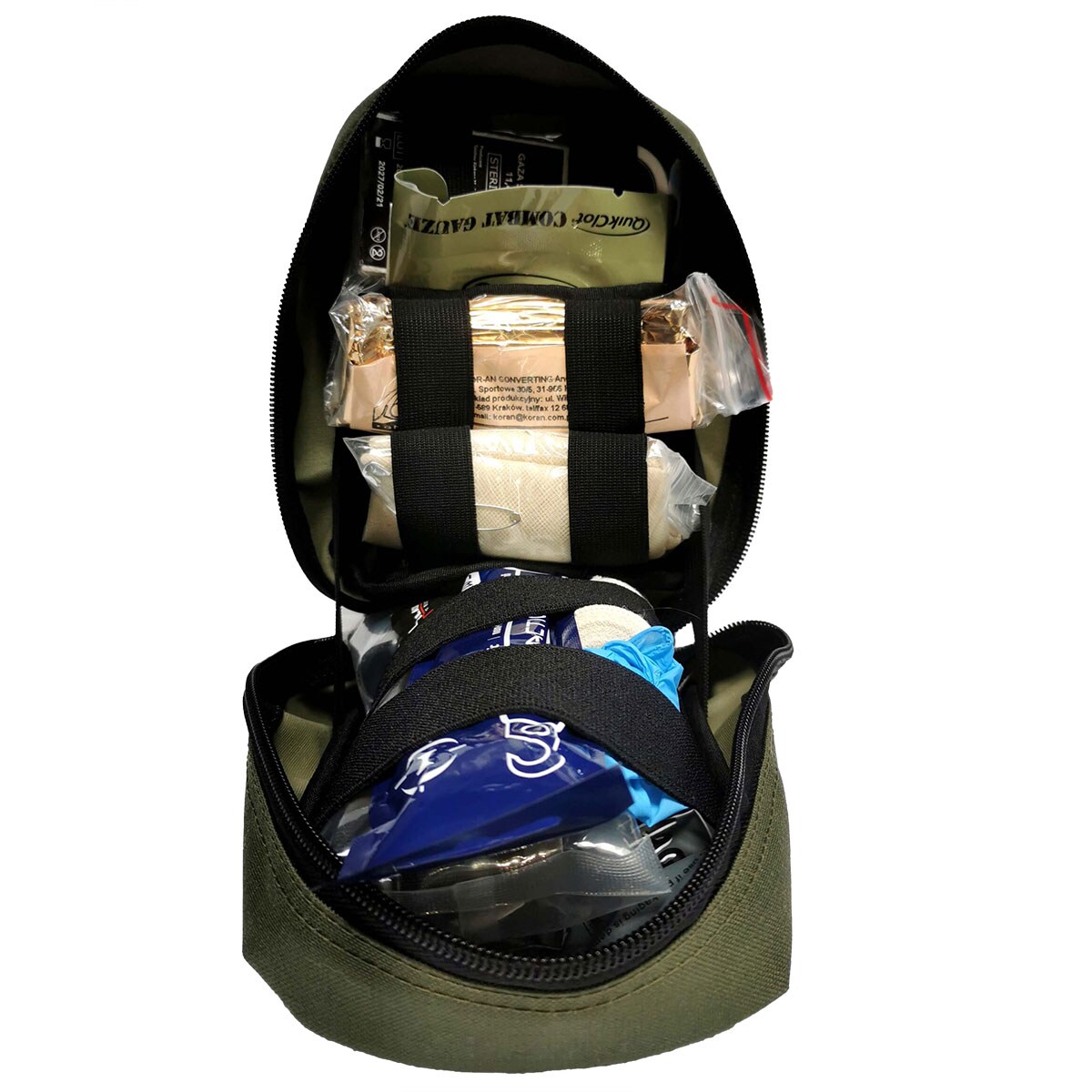 Trusă de prim ajutor tactică Medaid IFAK tip 630 cu accesorii - Green