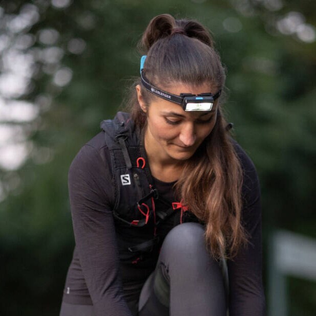 Lanternă frontală Ledlenser Neo 9R Blue - 1200 lumeni