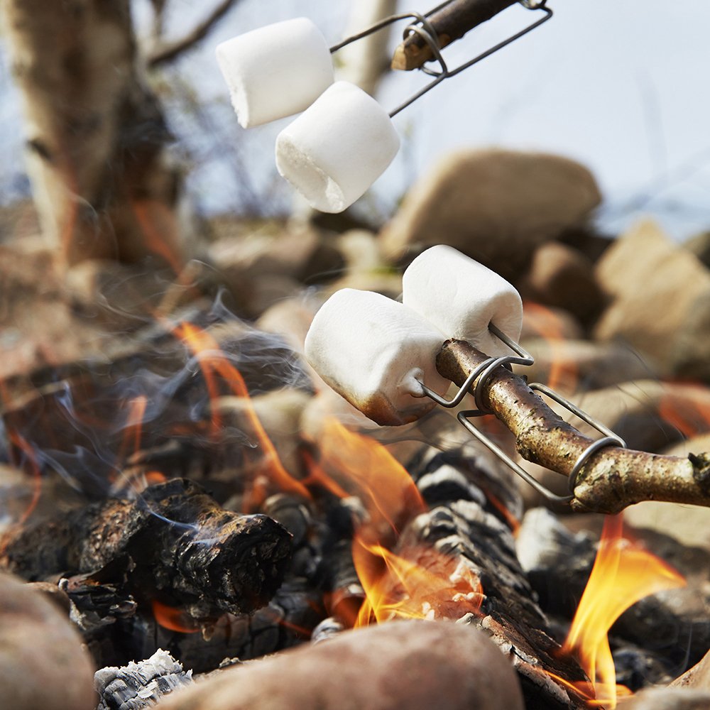 Accesoriu pentru barbeque Light My Fire FireFork BIO 2 buc. - Musty Yellow/Hazy Blue