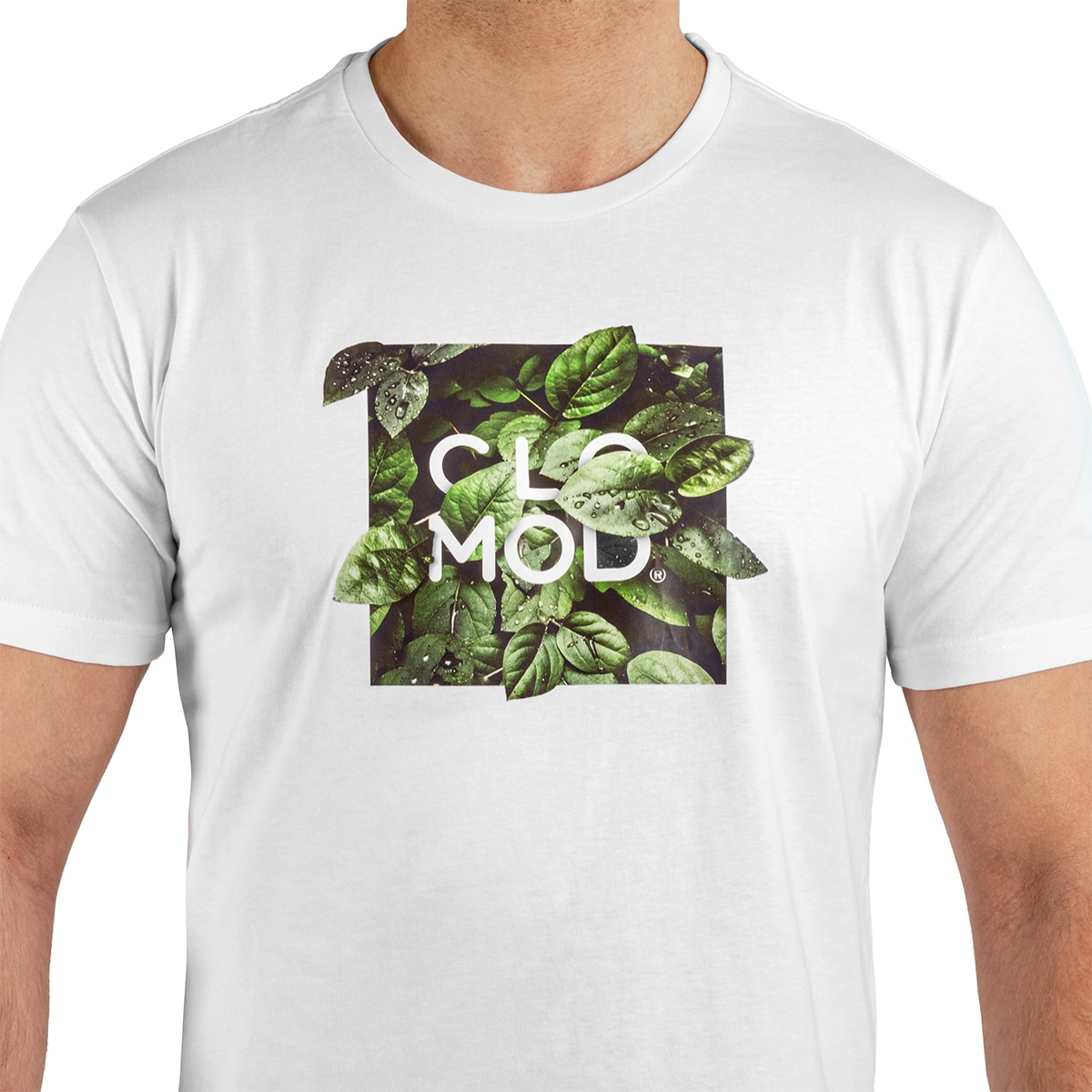 Tricou Pentagon CloMod Leaves - White