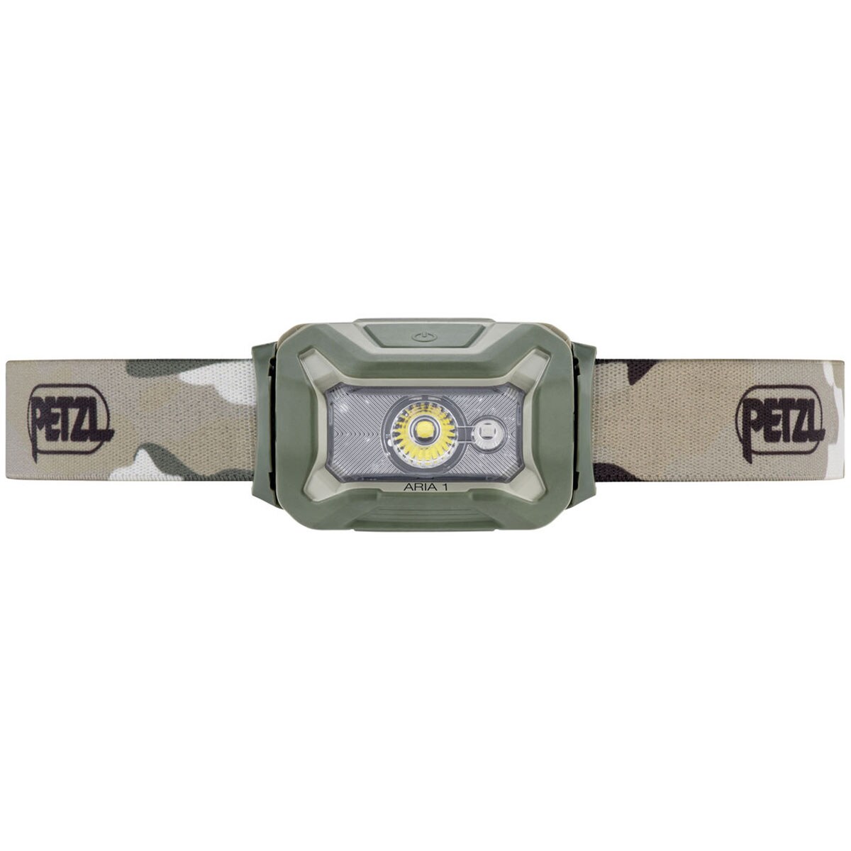 Lanternă frontală Petzl Aria 1 RGB Camo - 350 lumeni