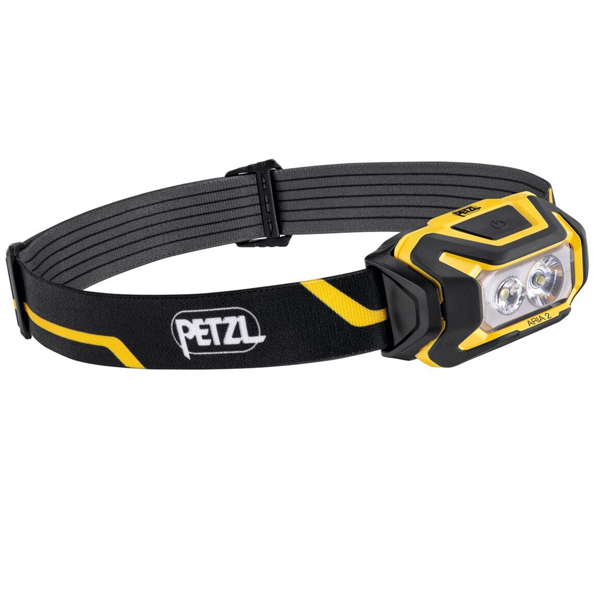 Lanternă frontală Petzl Aria 2 Black/Yellow - 450 lumeni