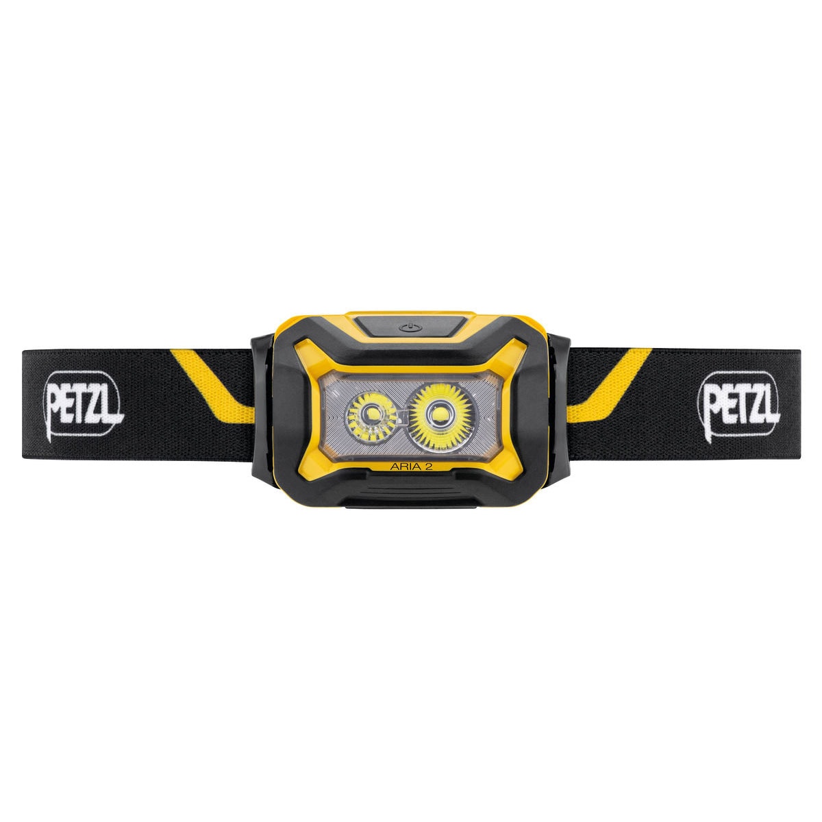Lanternă frontală Petzl Aria 2 Black/Yellow - 450 lumeni