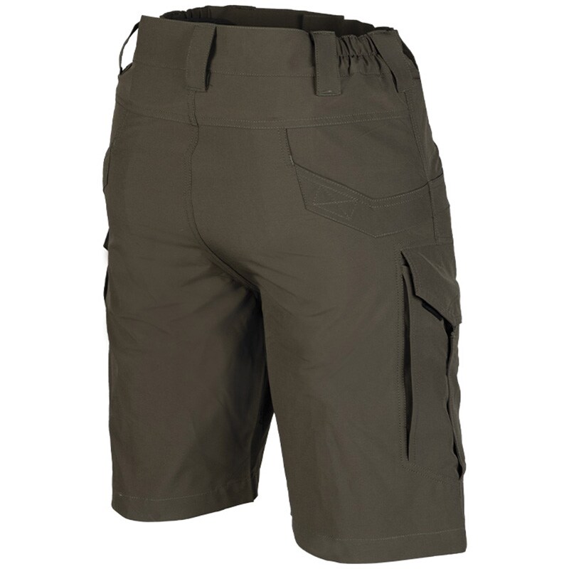Pantaloni scurți Mil-Tec Assault Elastic - Ranger Green