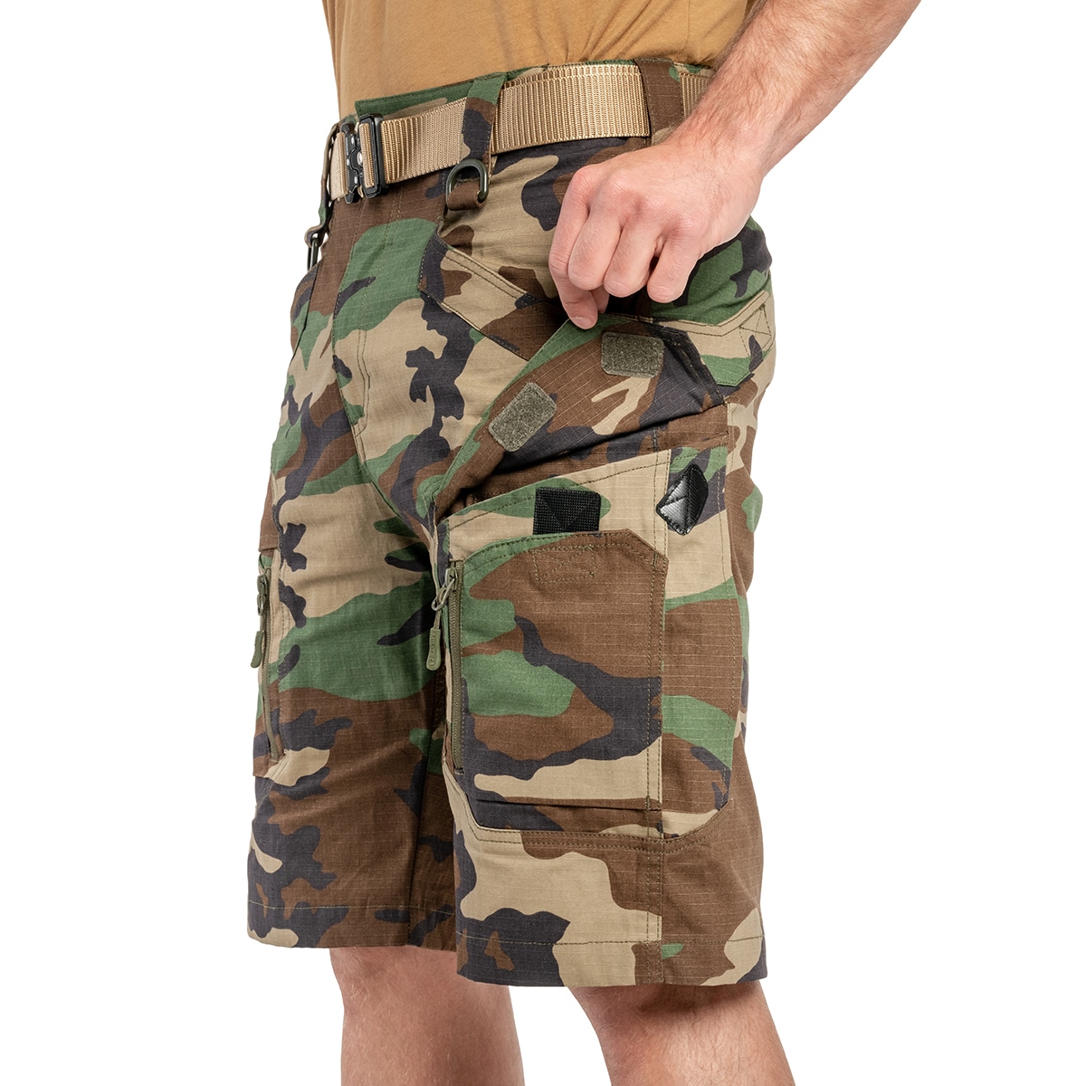 Pantaloni scurți Mil-Tec Assault Rip-Stop - Woodland