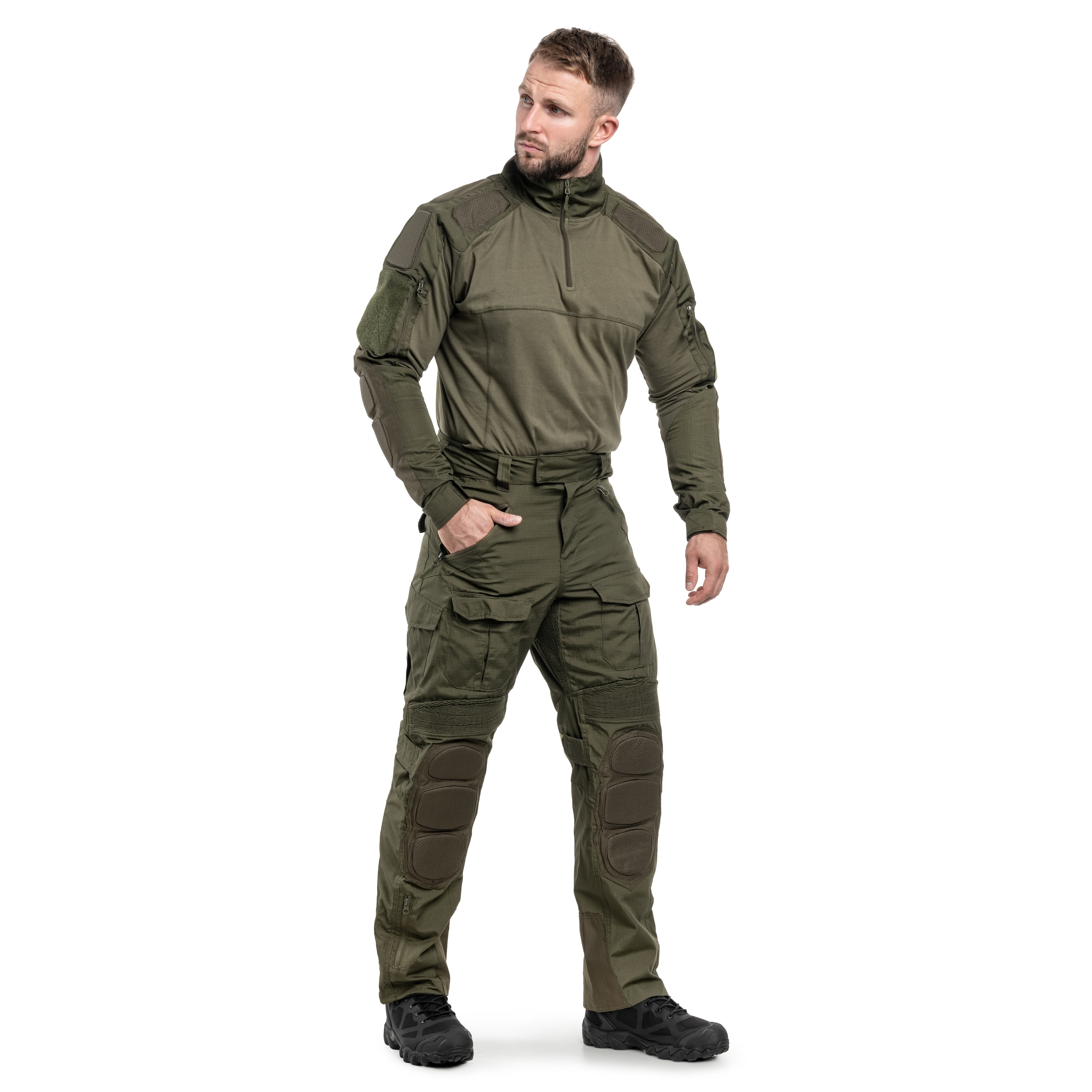 Bluză Mil-Tec Combat Shirt Chimera - Olive