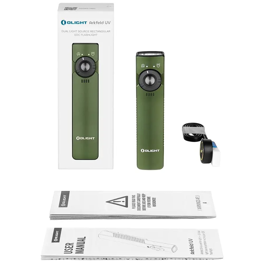 Lanternă Olight Arkfeld UV OD Green - 1000 lumeni