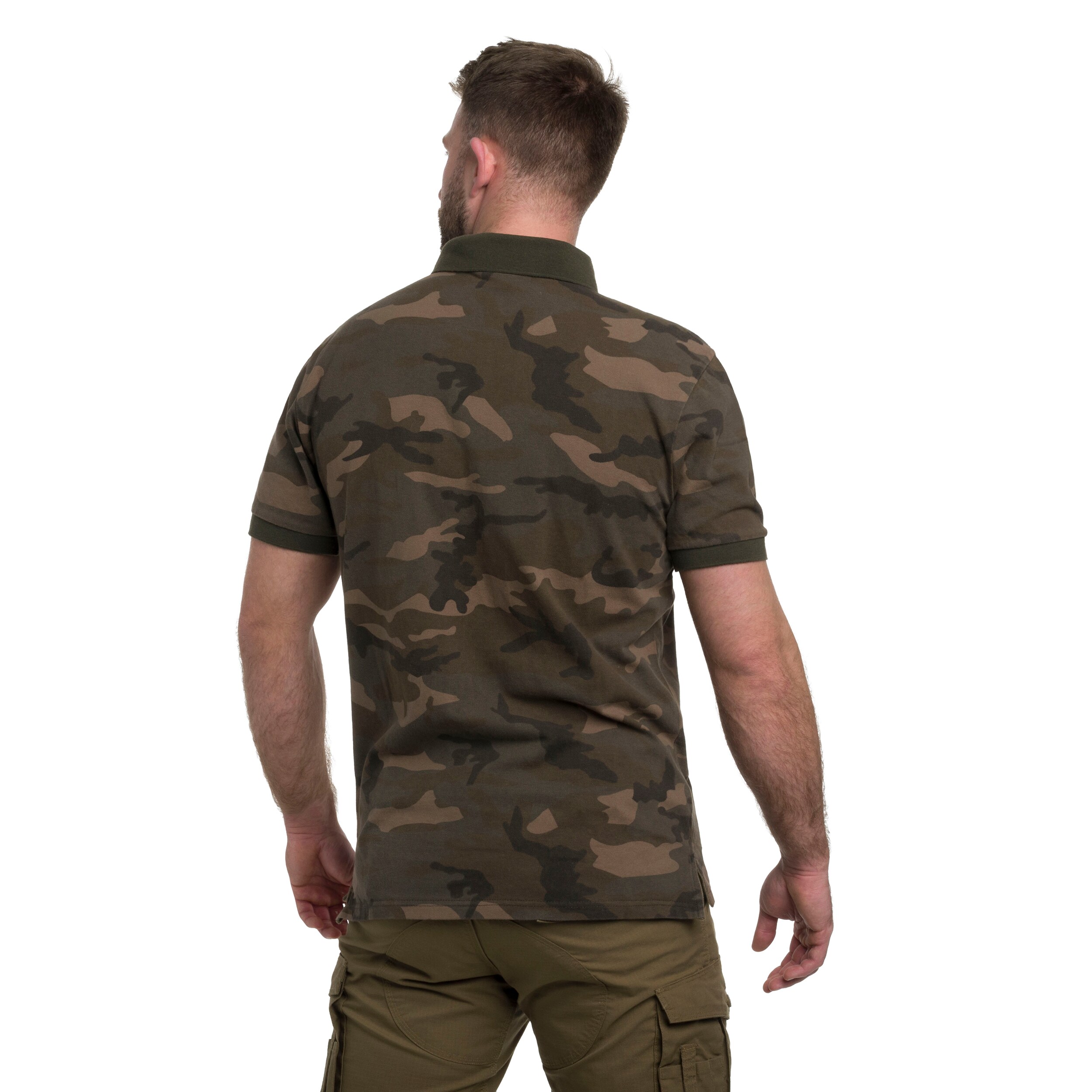 Tricou polo Mil-Tec Prewash - Woodland