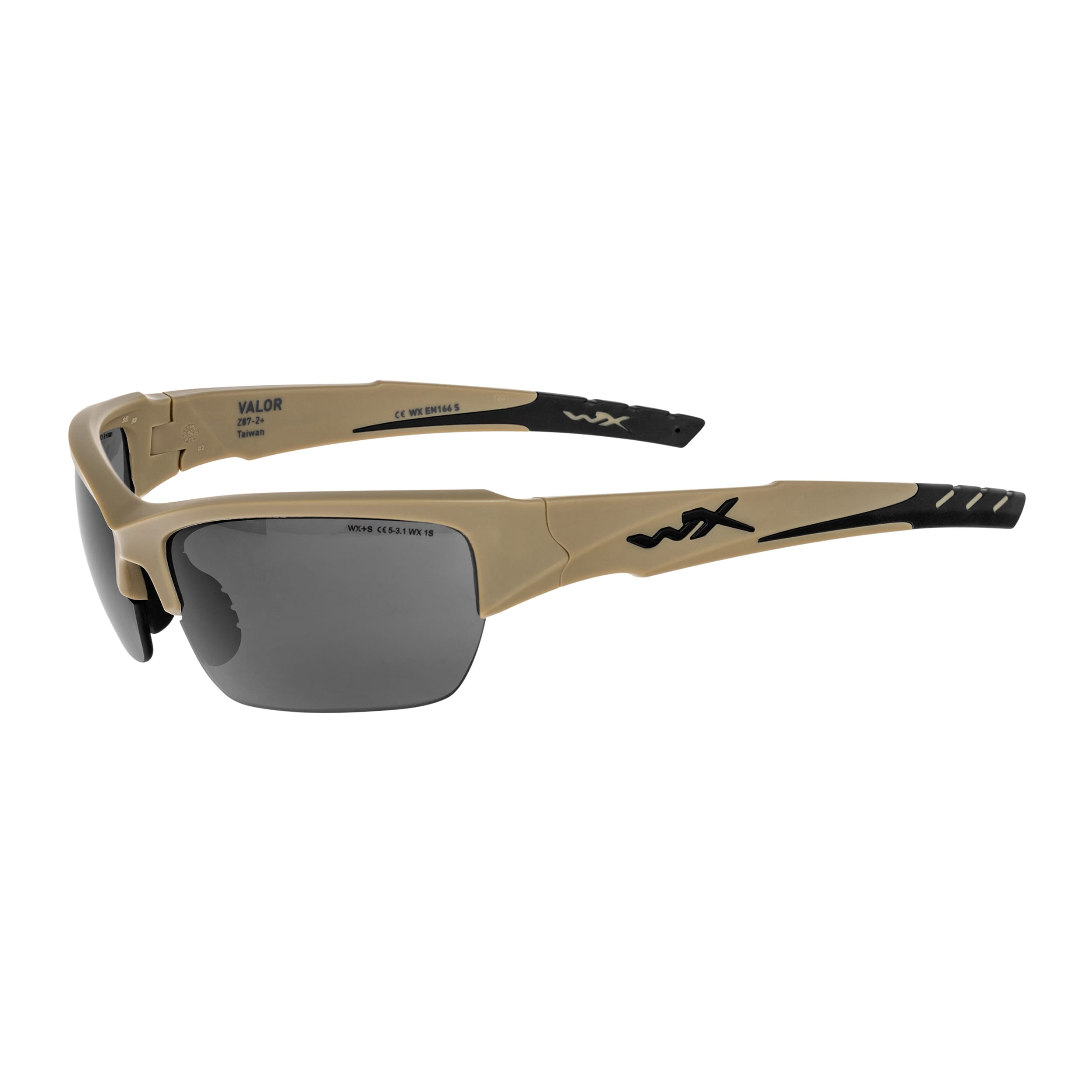Ochelari tactici Wiley X Valor 2.5 Set 3în1 - Matte Tan