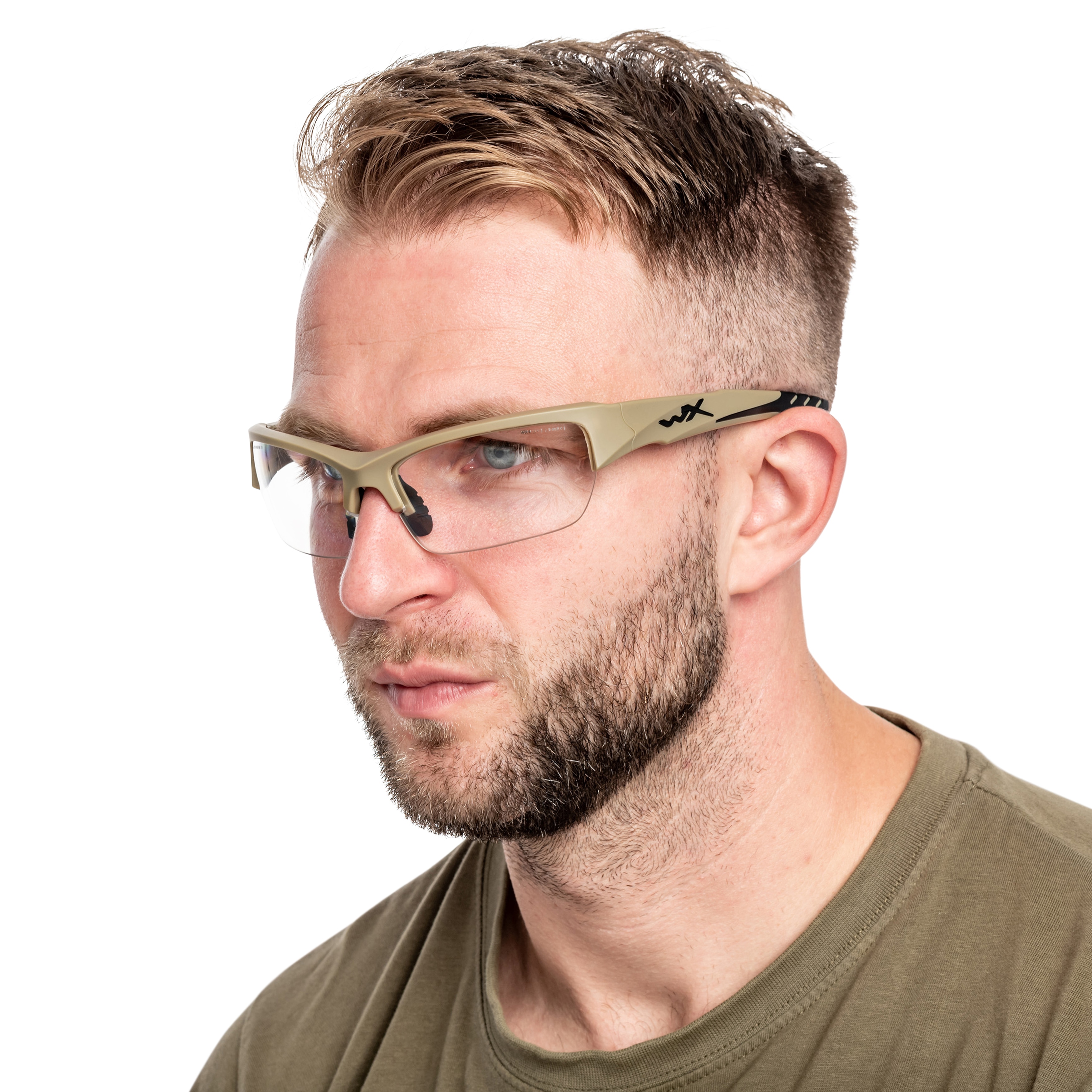 Ochelari tactici Wiley X Valor 2.5 Set 3în1 - Matte Tan