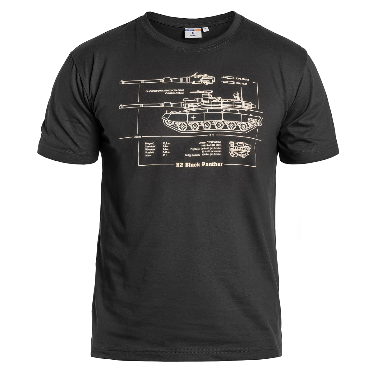 Tricou K2 Black Panther - Black