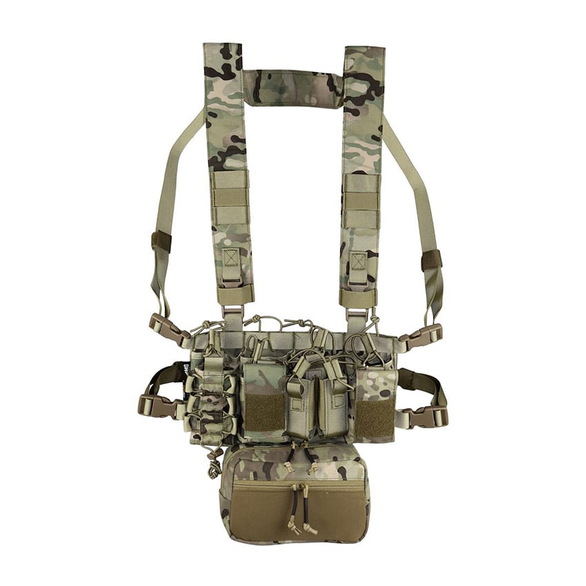 Vestă tactică Camo Military Gear Storm Chest Rig - Arid MC Camo