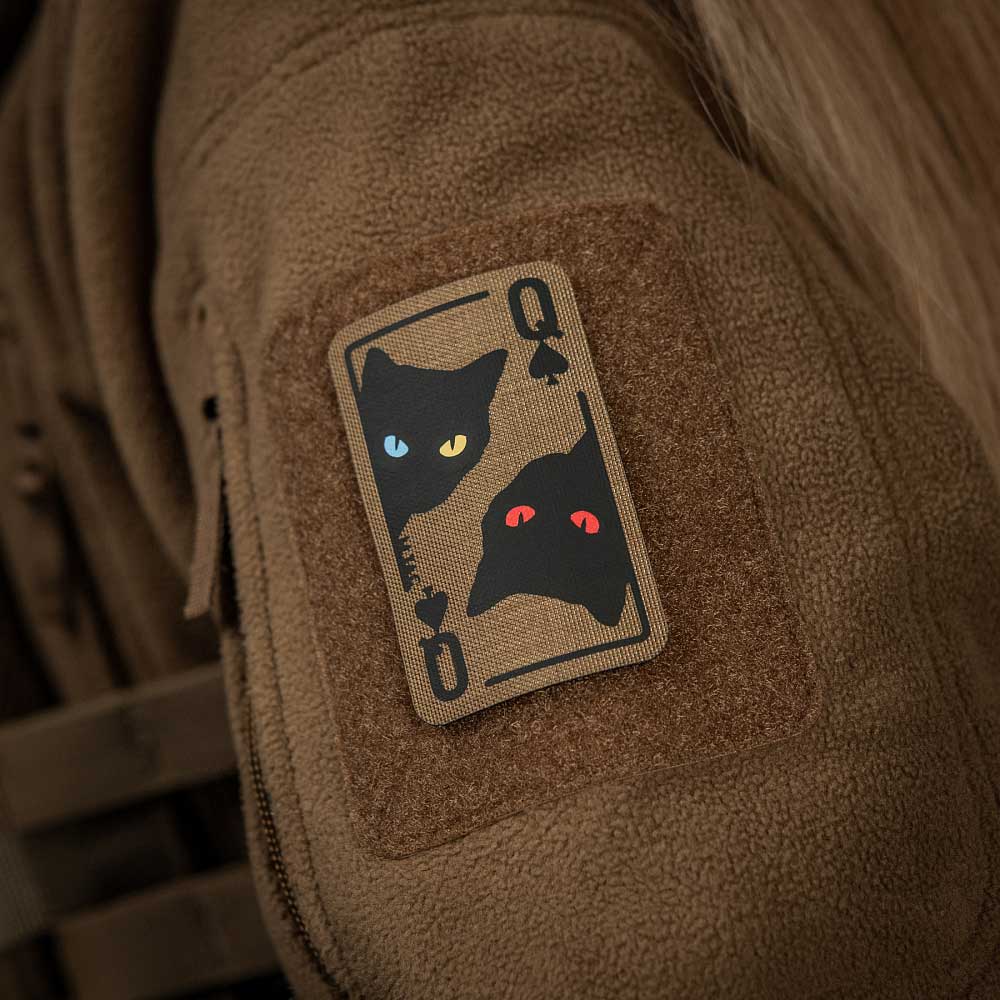 Patch - emblemă M-Tac Queen Of Spades - Coyote/Black