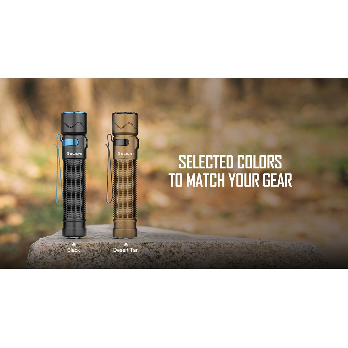 Lanternă Olight Warrior Mini 2 Desert Tan - 1750 lumeni