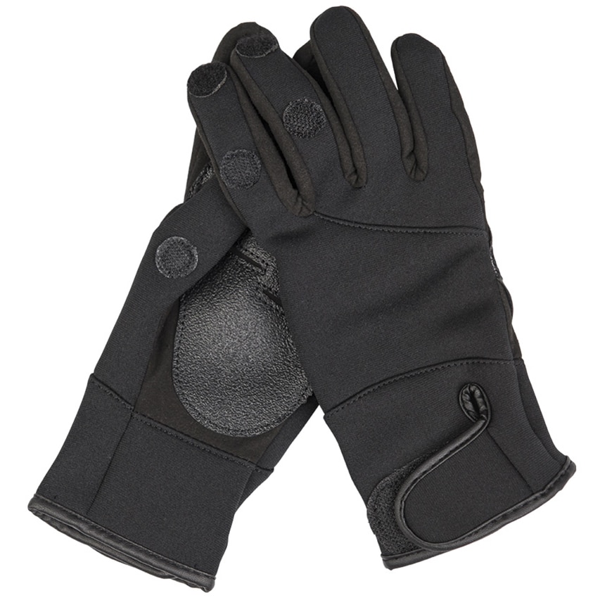 Mănuși tactice Mil-Tec Neopren Amaro Shooting Gloves - Black