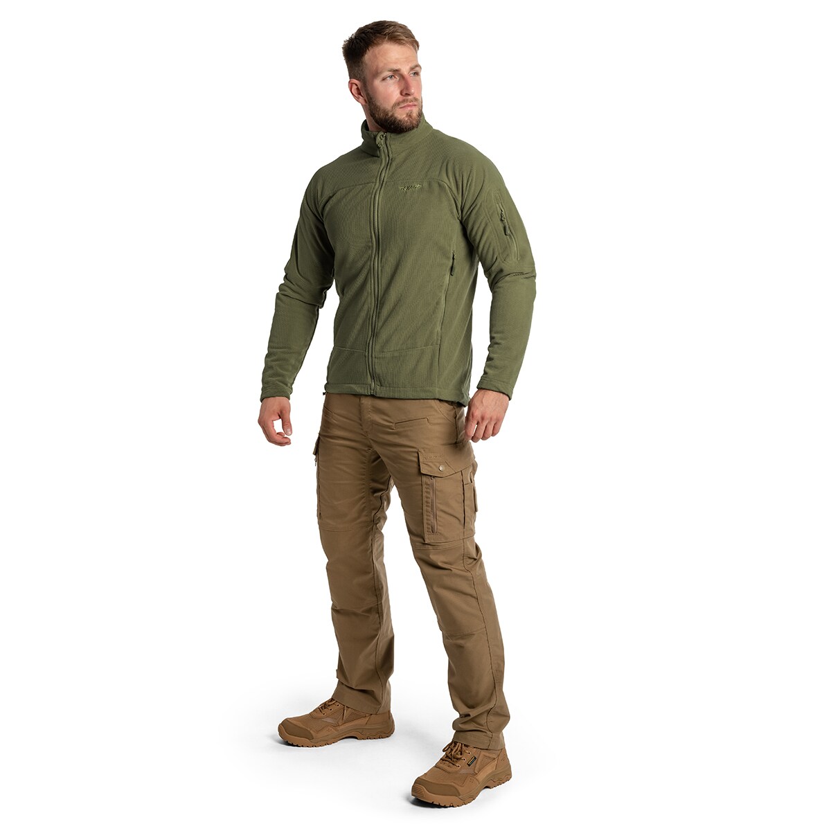 Jachetă polar Polar Texar Conger - Olive