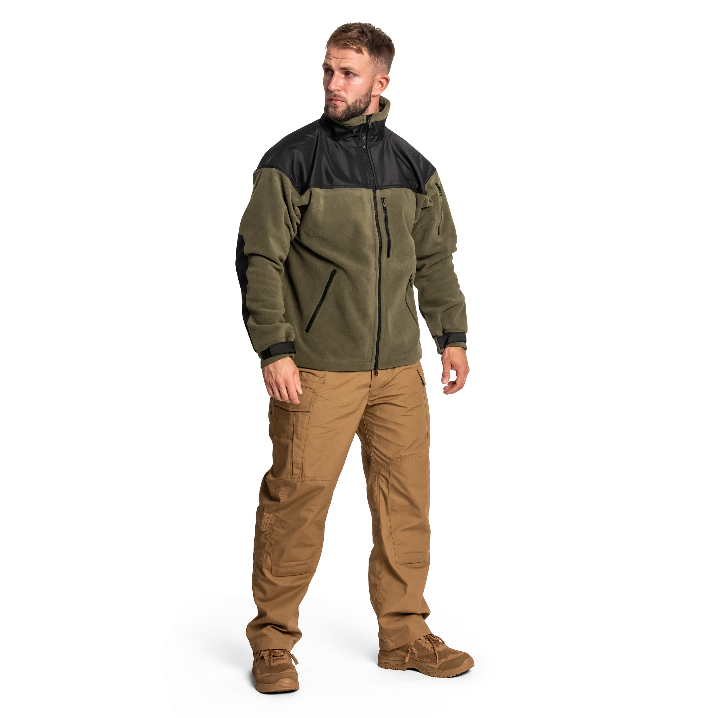 Jachetă polar Helikon Classic Army - Olive/Black