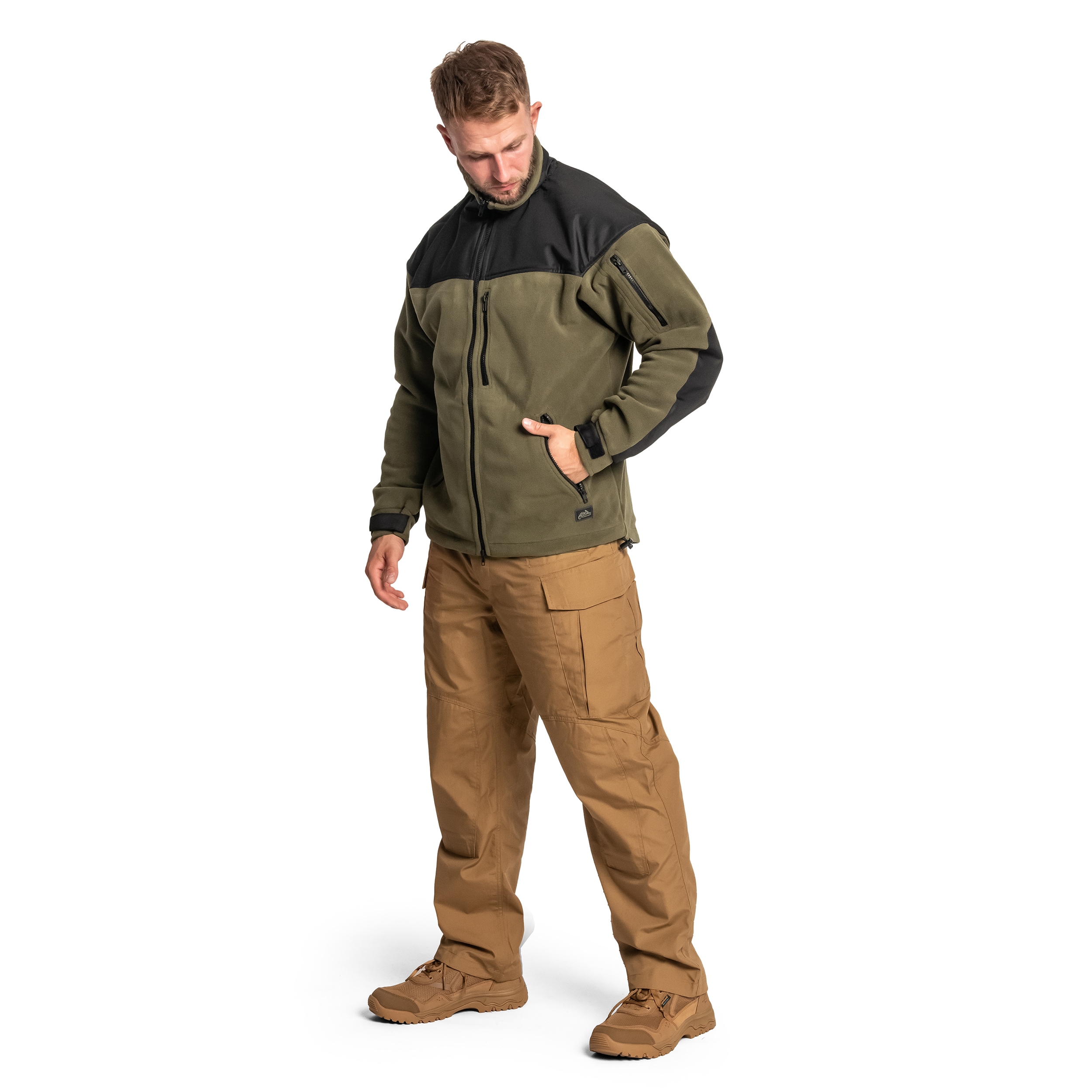 Jachetă polar Helikon Classic Army - Olive/Black