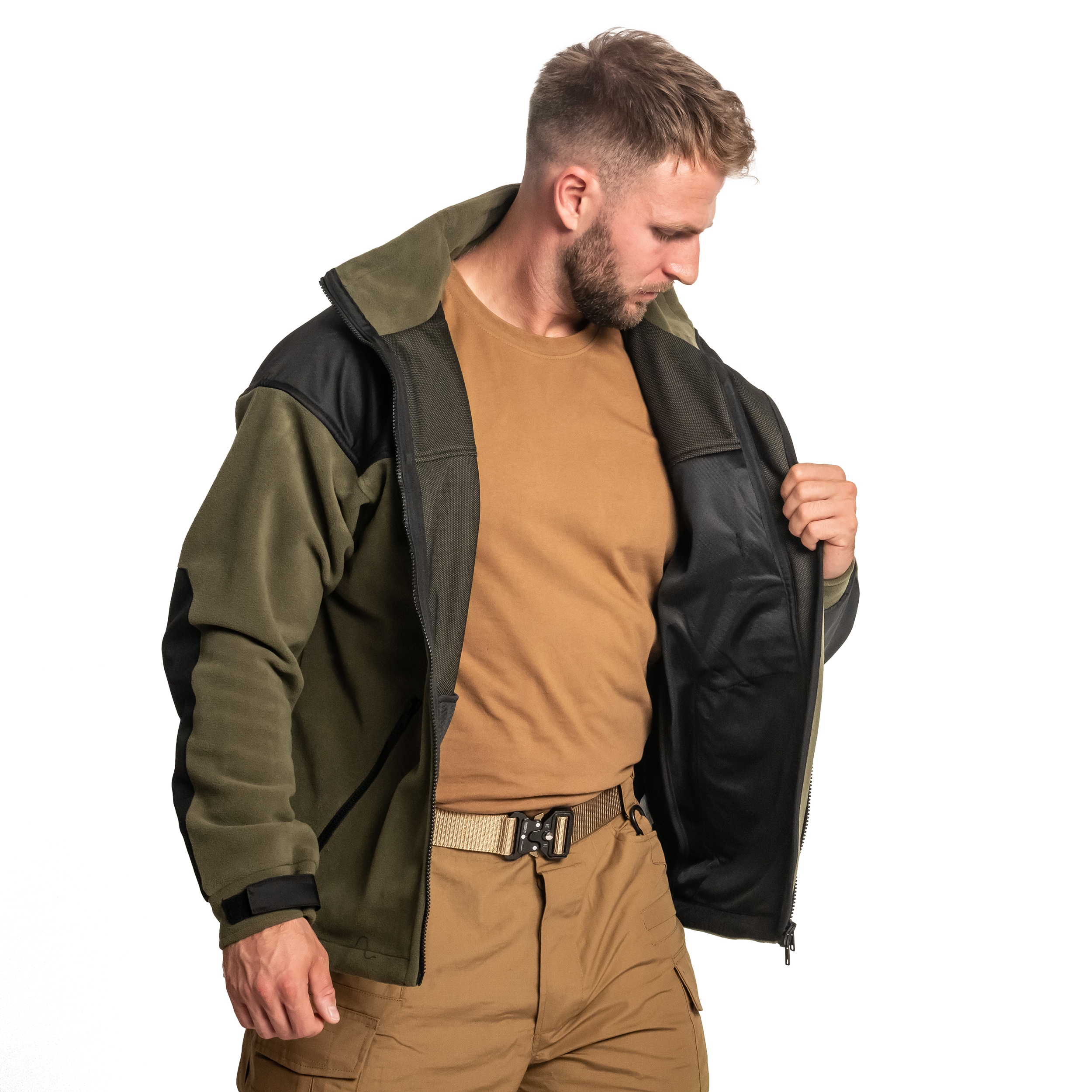 Jachetă polar Helikon Classic Army - Olive/Black