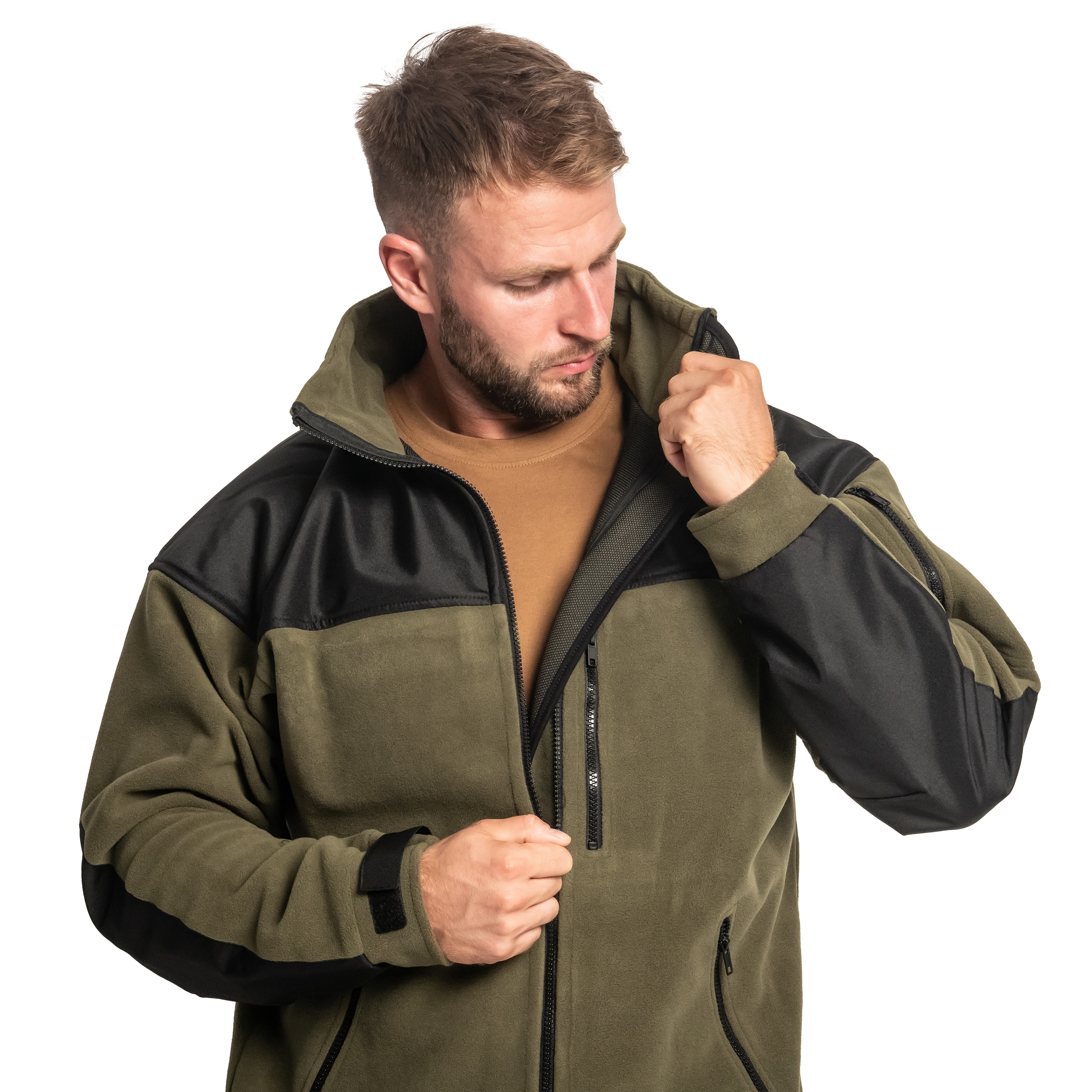 Jachetă polar Helikon Classic Army - Olive/Black