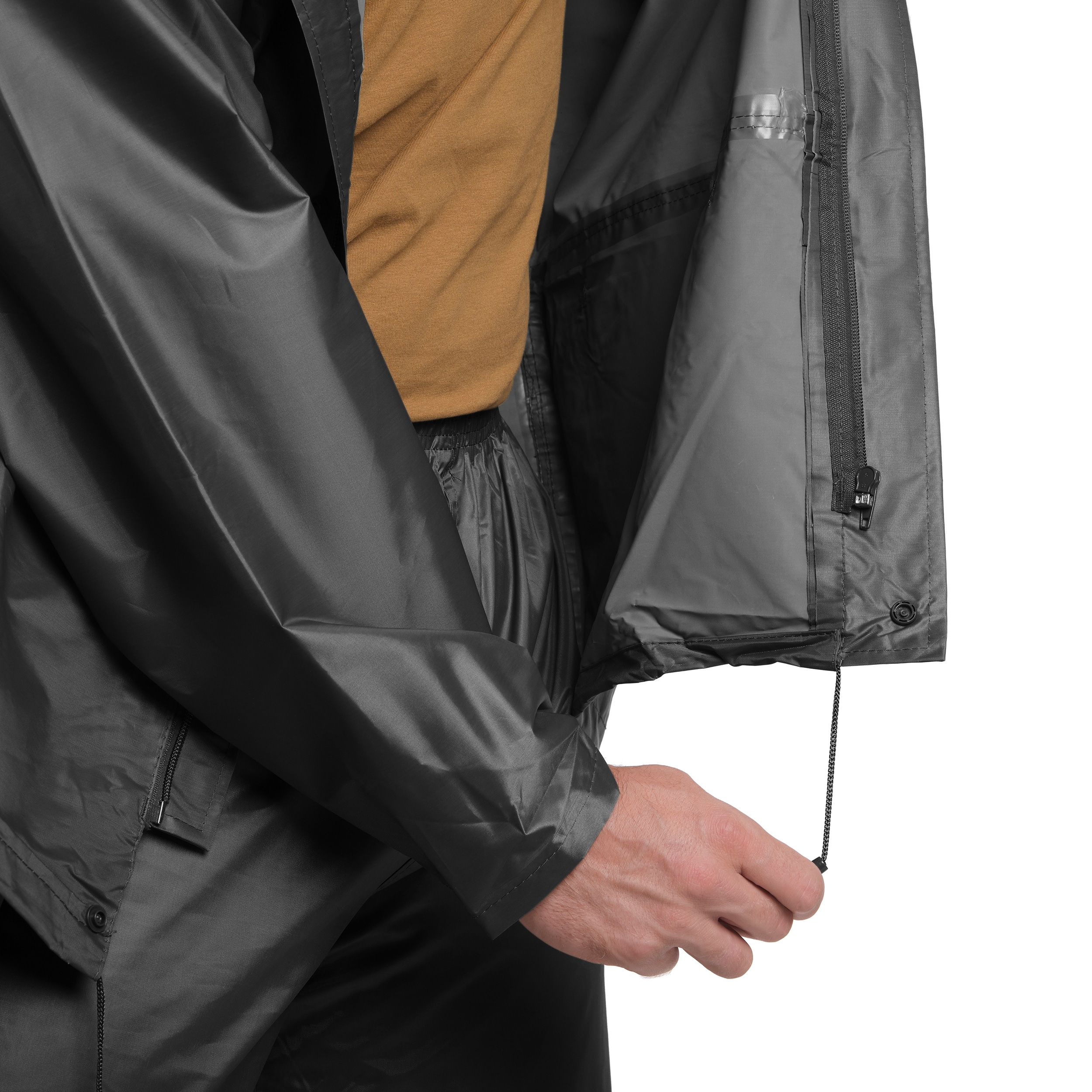 Set împotriva ploii Mil-Tec jachetă+pantaloni - Black