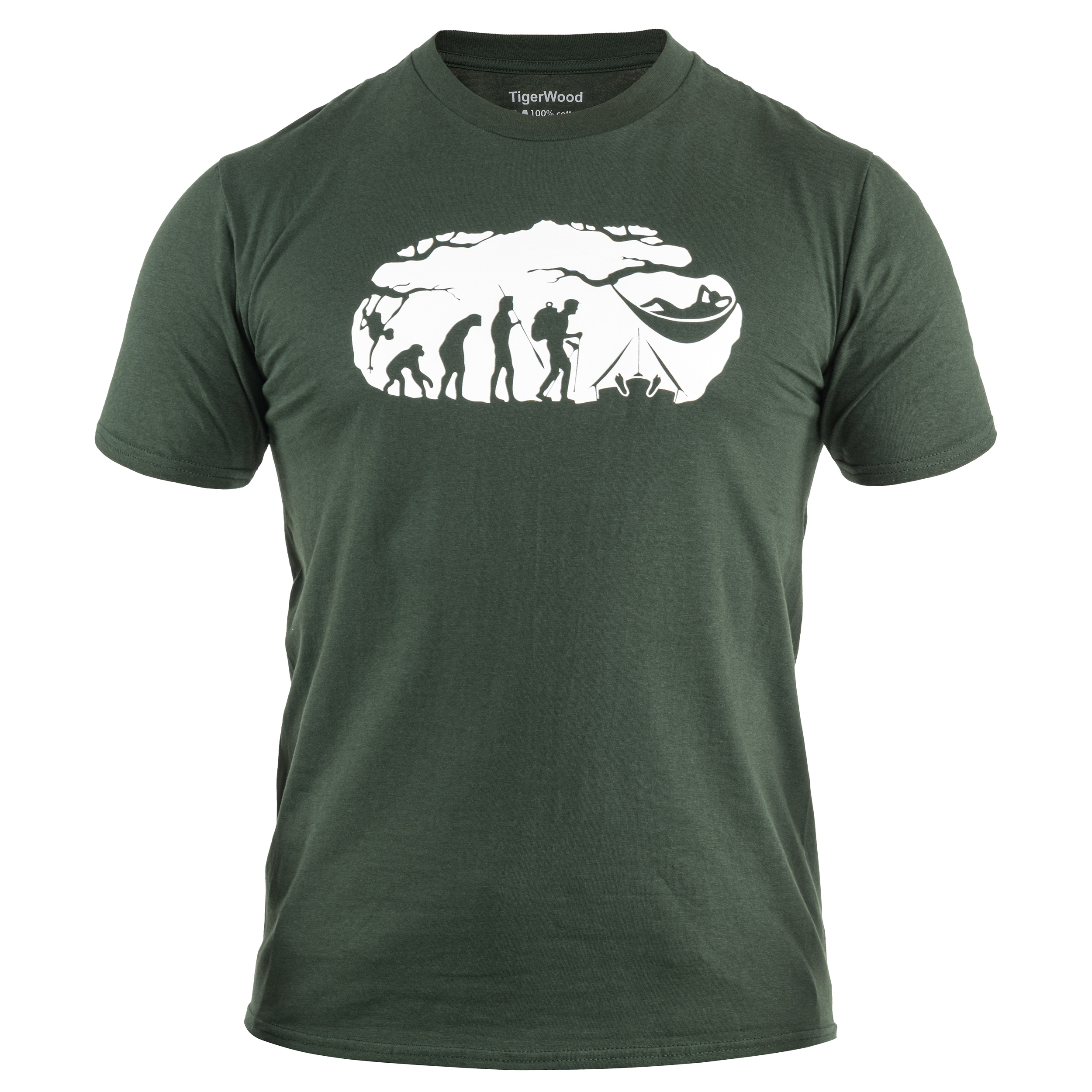 Tricou TigerWood Bushcraft Evolution - Verde