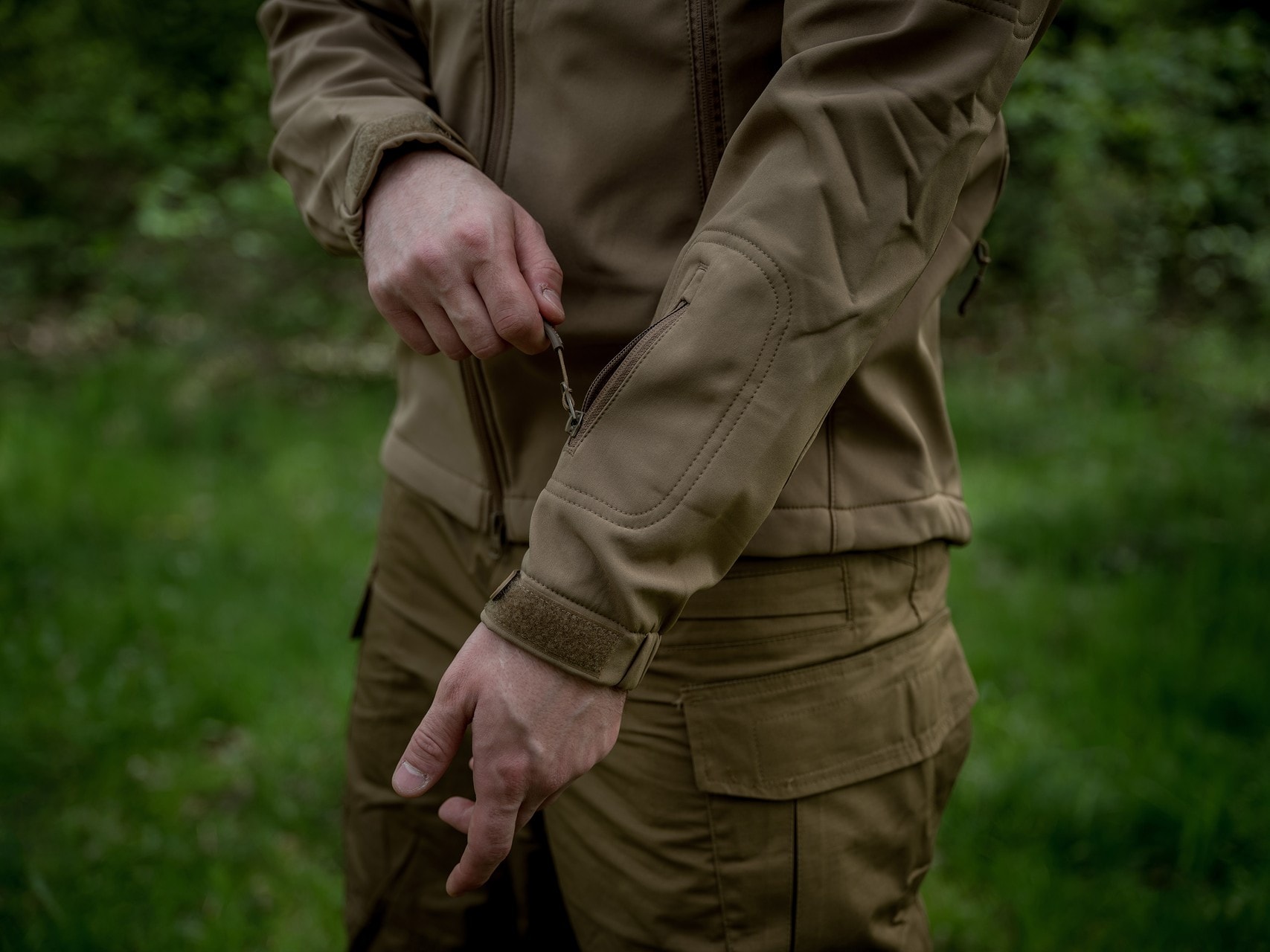 Geacă Texar Softshell Falcon - Coyote