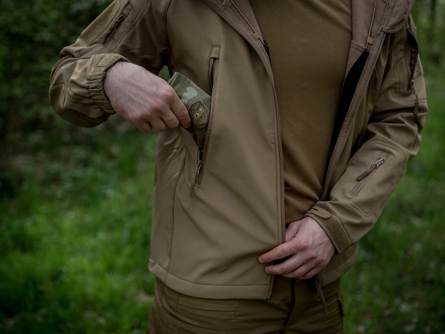 Geacă Texar Softshell Falcon - Coyote