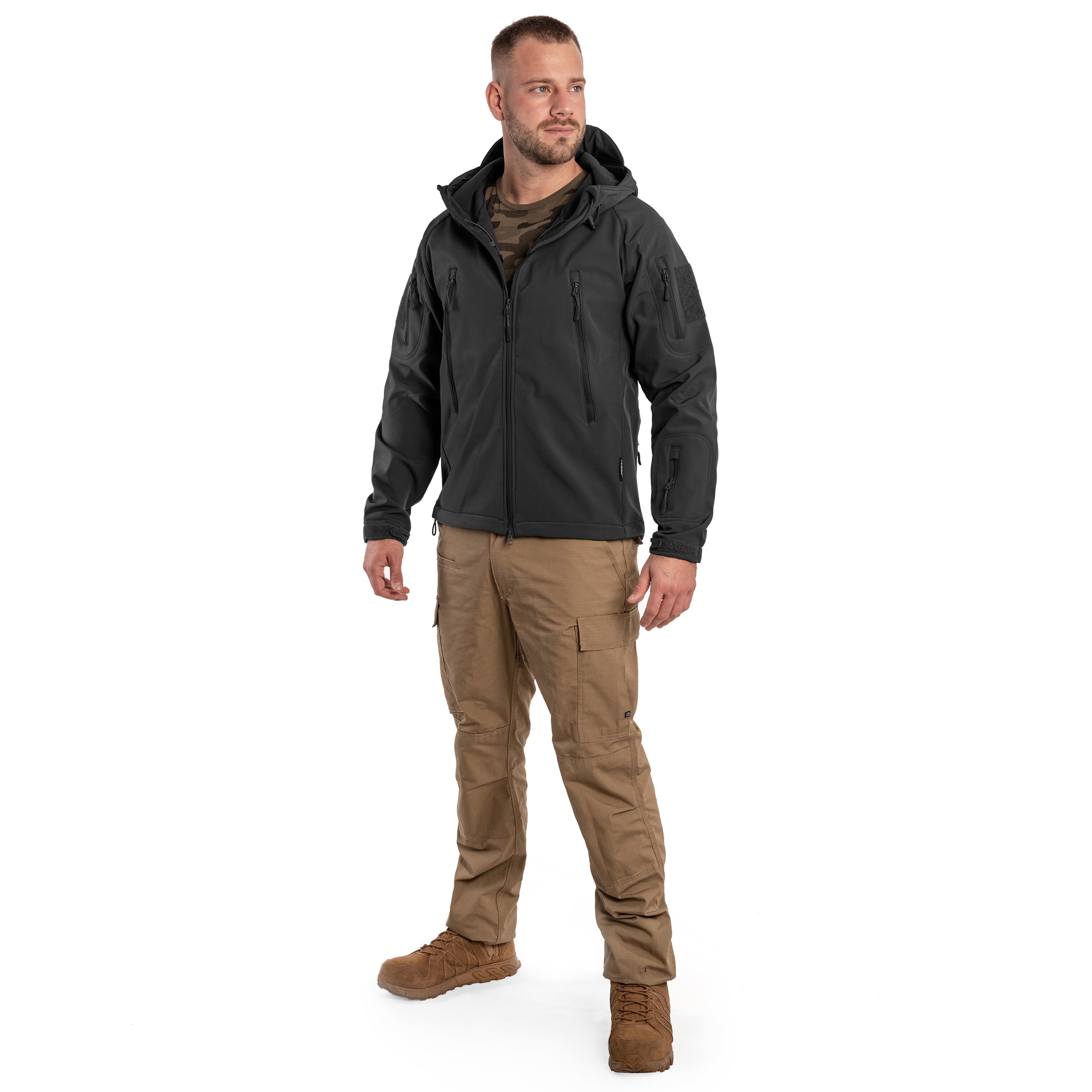 Geacă Texar Softshell Falcon - Black