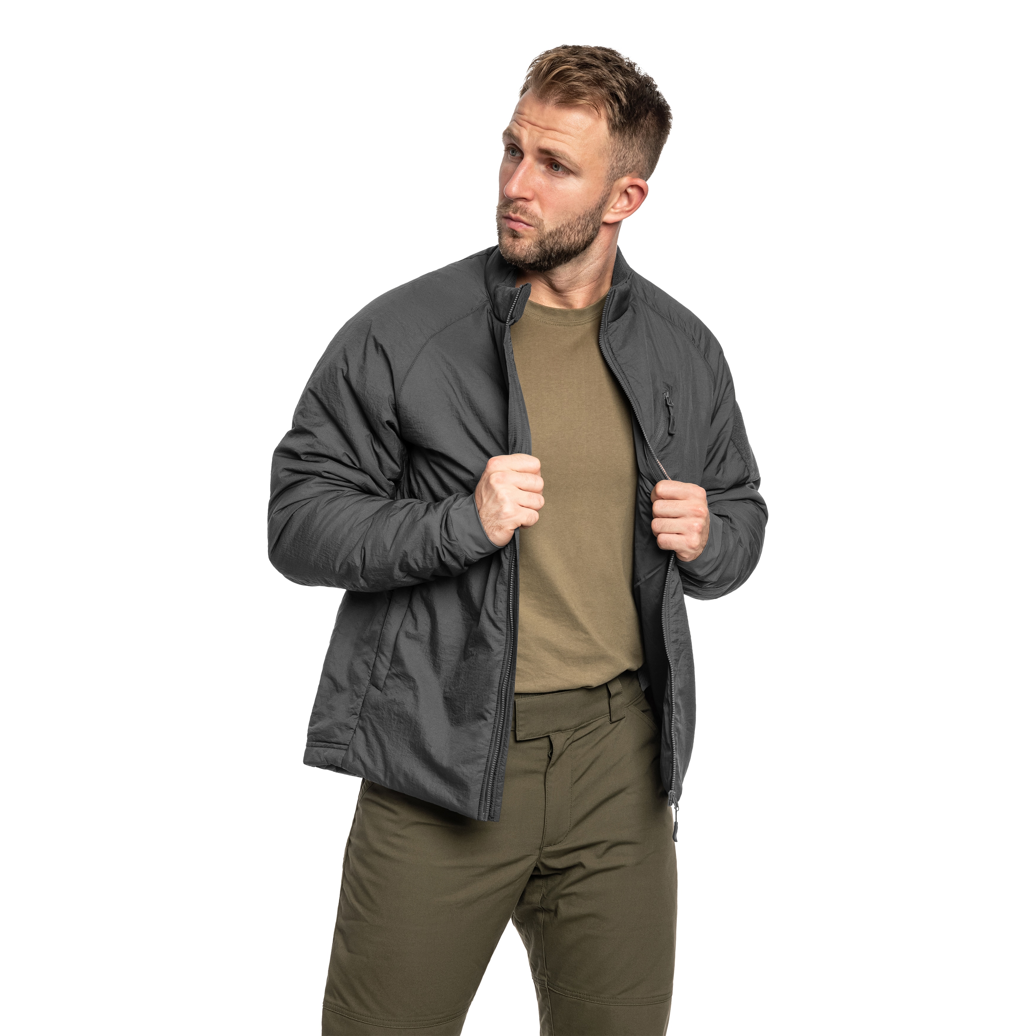 Geacă Helikon-Tex Wolfhound Climashield Apex - Shadow Grey