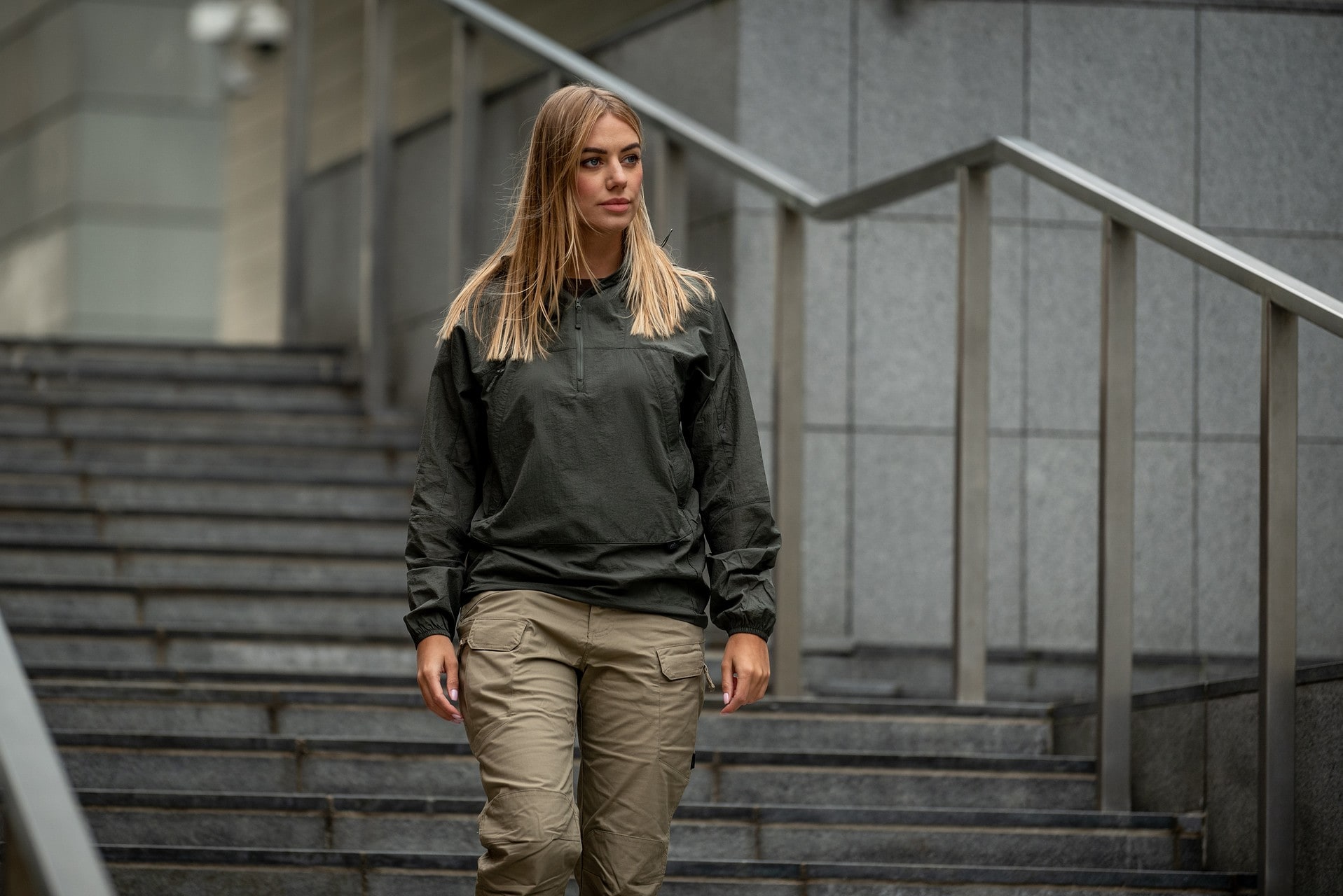 Geacă Helikon Windrunner Windshirt WindPack - Alpha Green